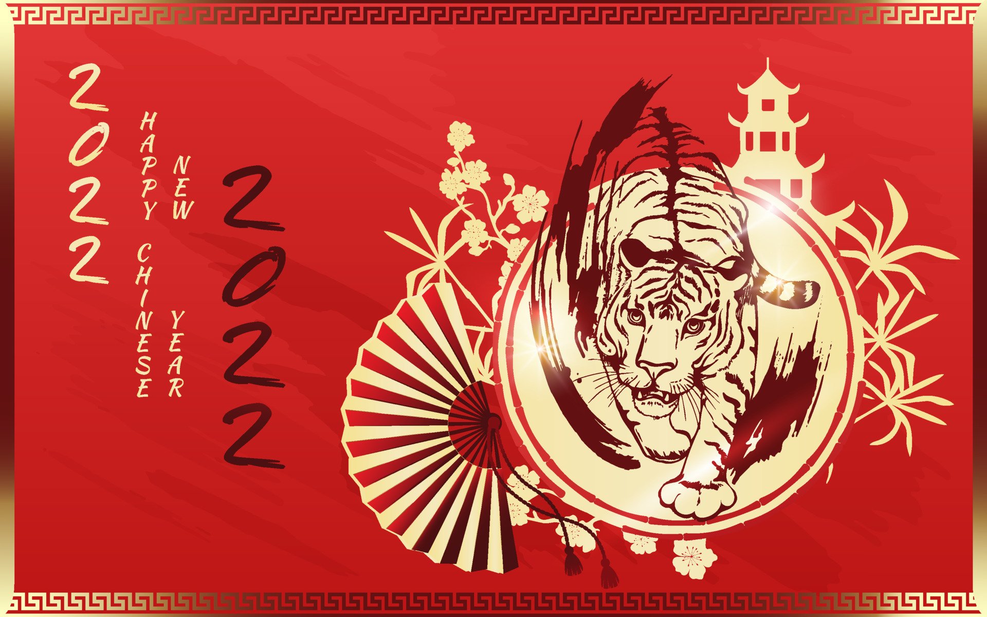 1058114 Hintergrundbild herunterladen feiertage, chinesisches neujahrsfest, jahr des tigers - Bildschirmschoner und Bilder kostenlos