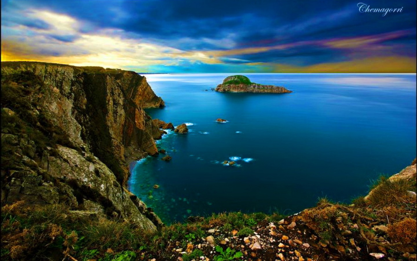 Free download wallpaper Sea, Ocean, Cliff, Coastline, Photography on your PC desktop