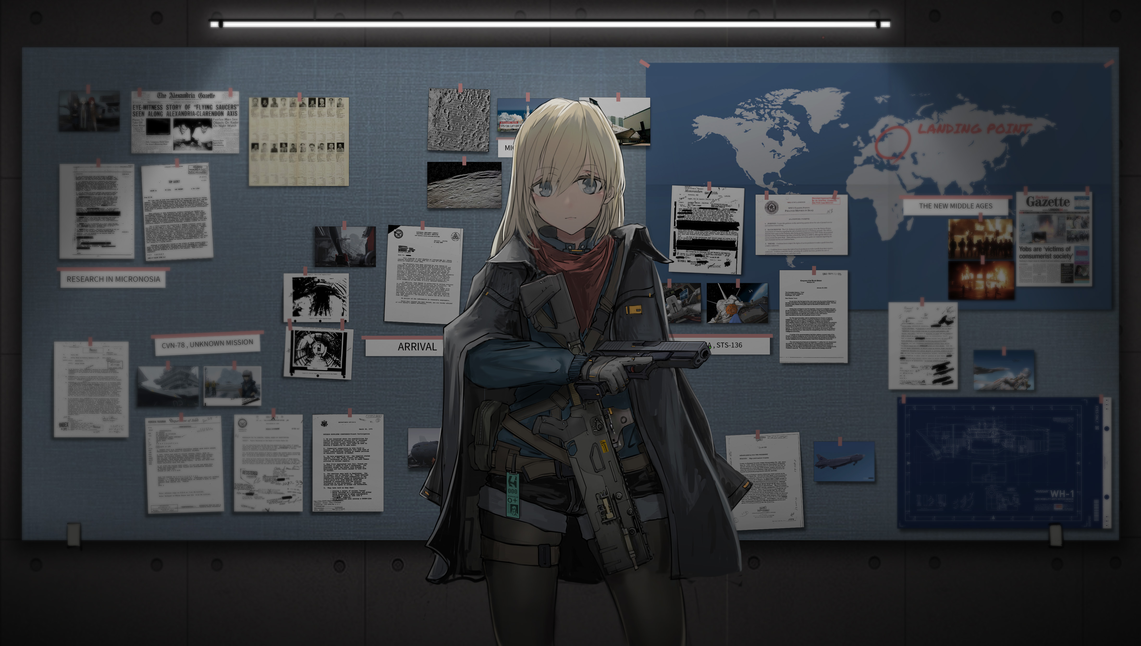 Free download wallpaper Anime, Blonde, Soldier, Original on your PC desktop