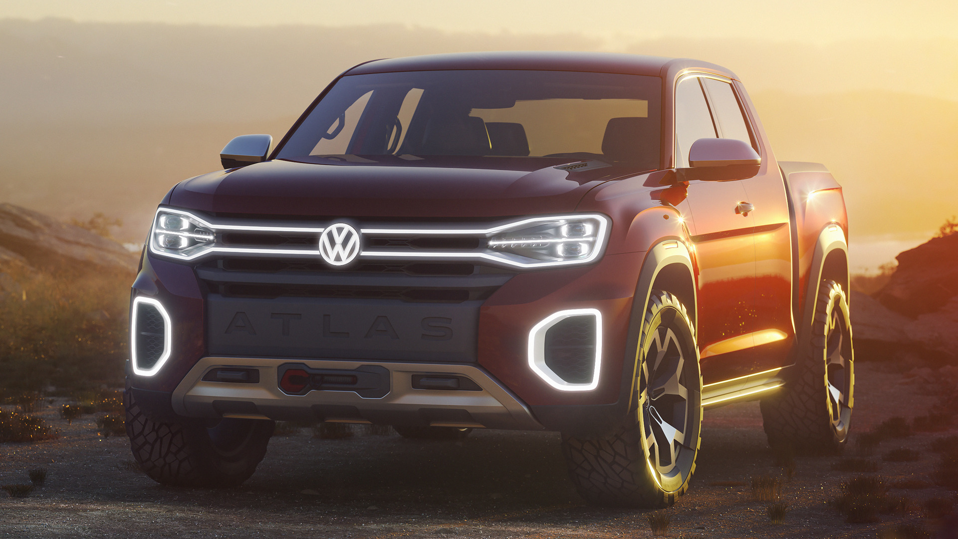 Laden Sie Volkswagen Atlas Tanoak Konzept HD-Desktop-Hintergründe herunter