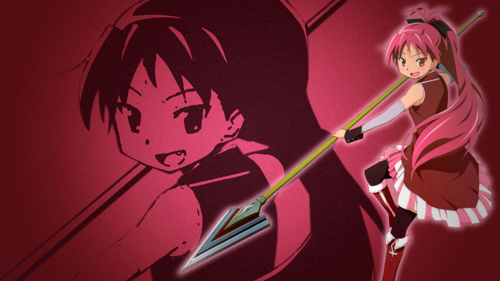 Handy-Wallpaper Animes, Kyōko Sakura, Madoka Magica kostenlos herunterladen.