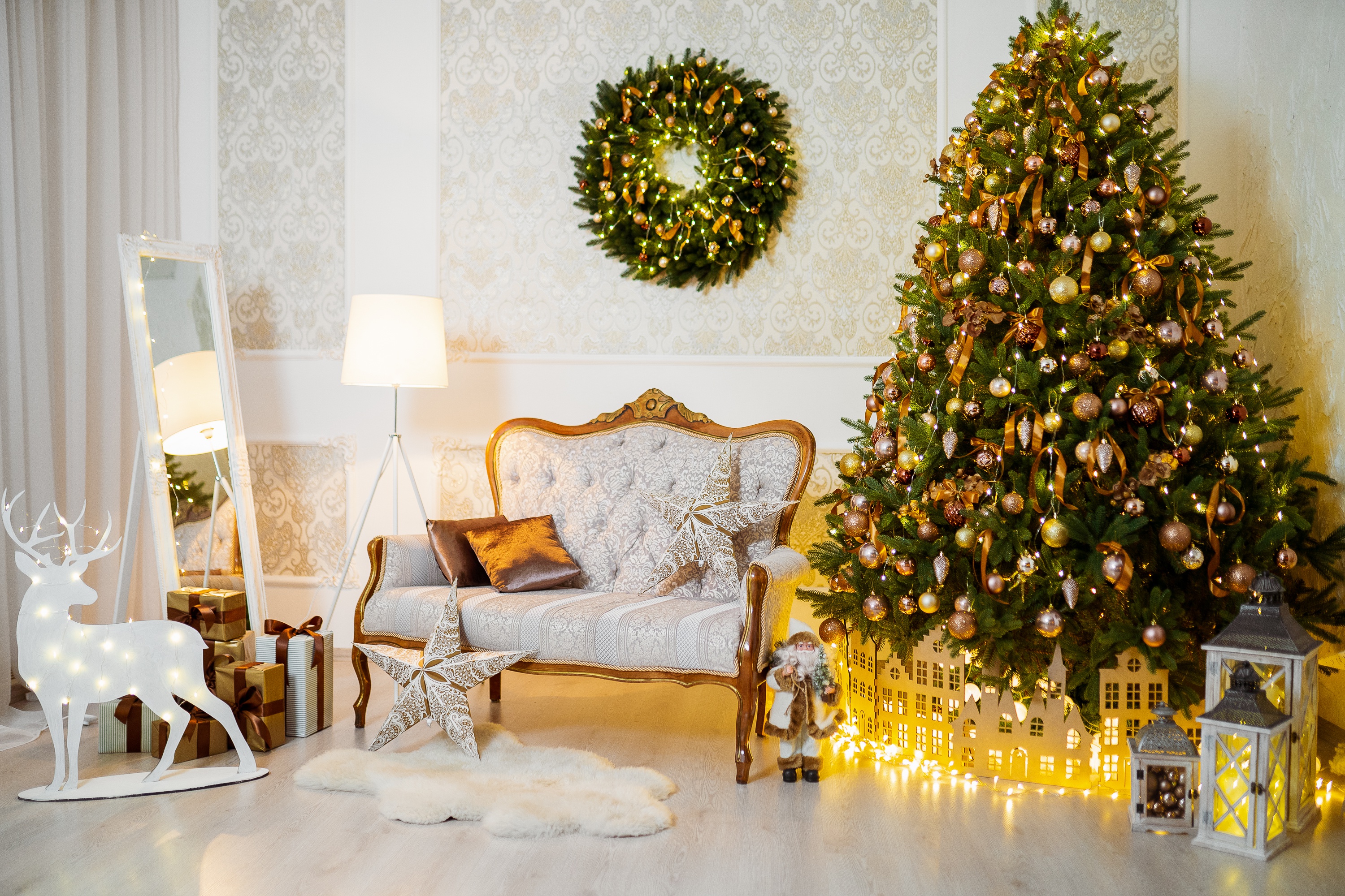 Baixar papel de parede para celular de Natal, Presente, Árvore De Natal, Enfeites De Natal, Feriados gratuito.