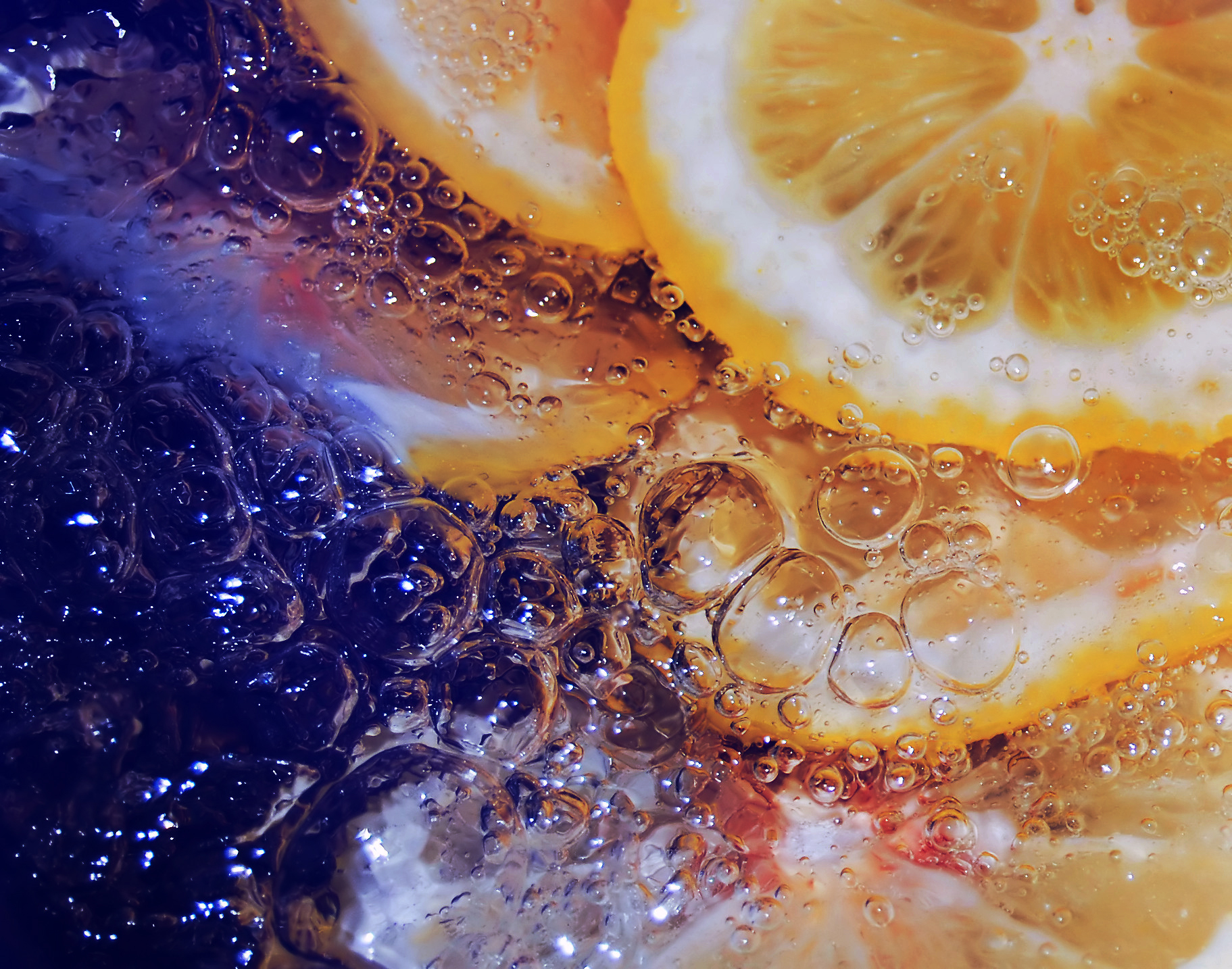 Free download wallpaper Lemon, Macro, Water, Ice on your PC desktop