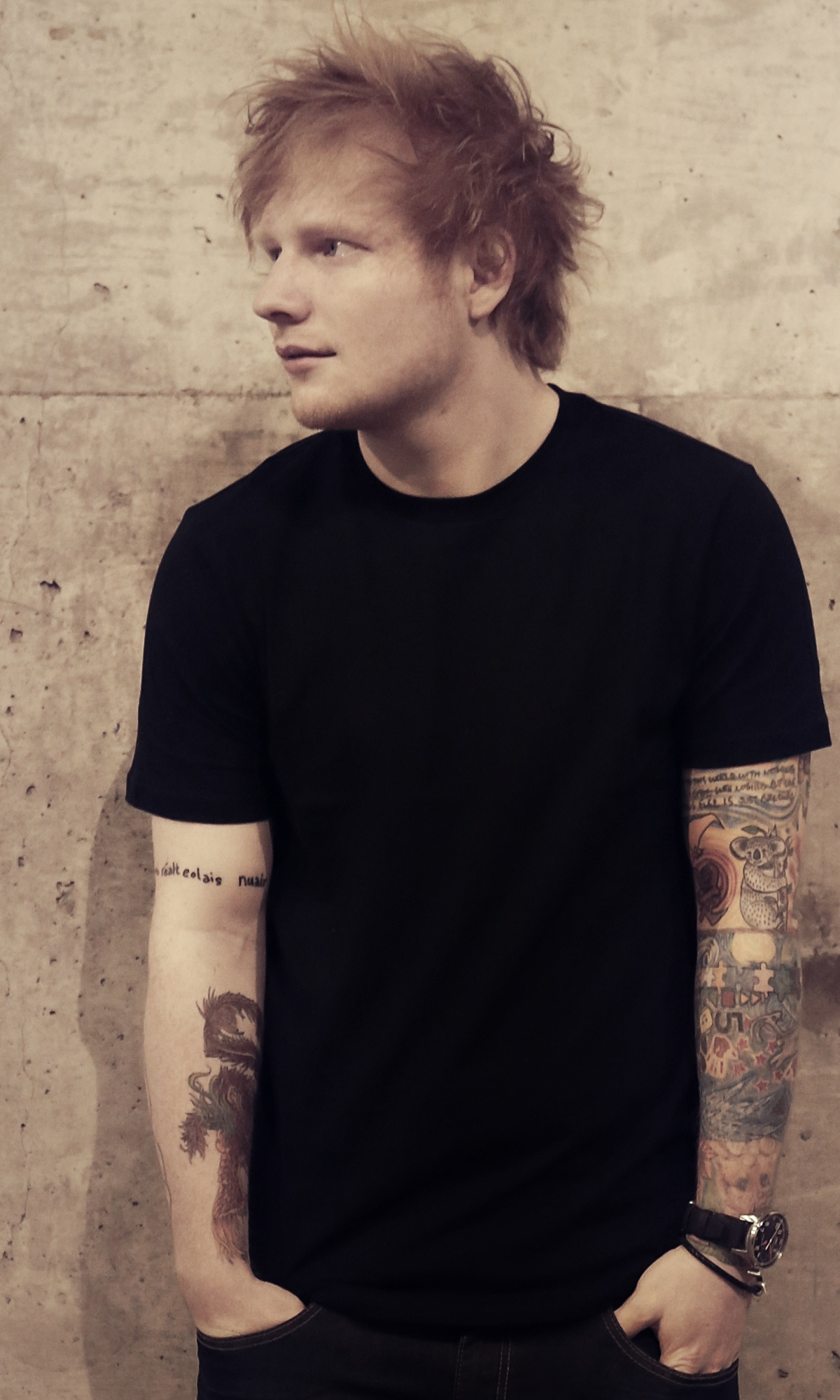 Download mobile wallpaper Music, Tattoo, Singer, English, Ed Sheeran for free.