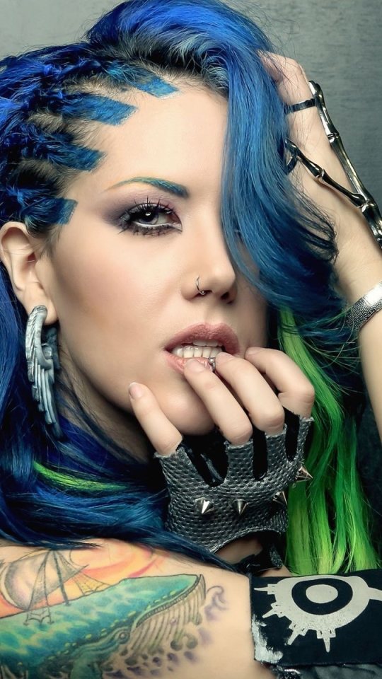 Download mobile wallpaper Music, Tattoo, Arch Enemy, Alissa White Gluz for free.