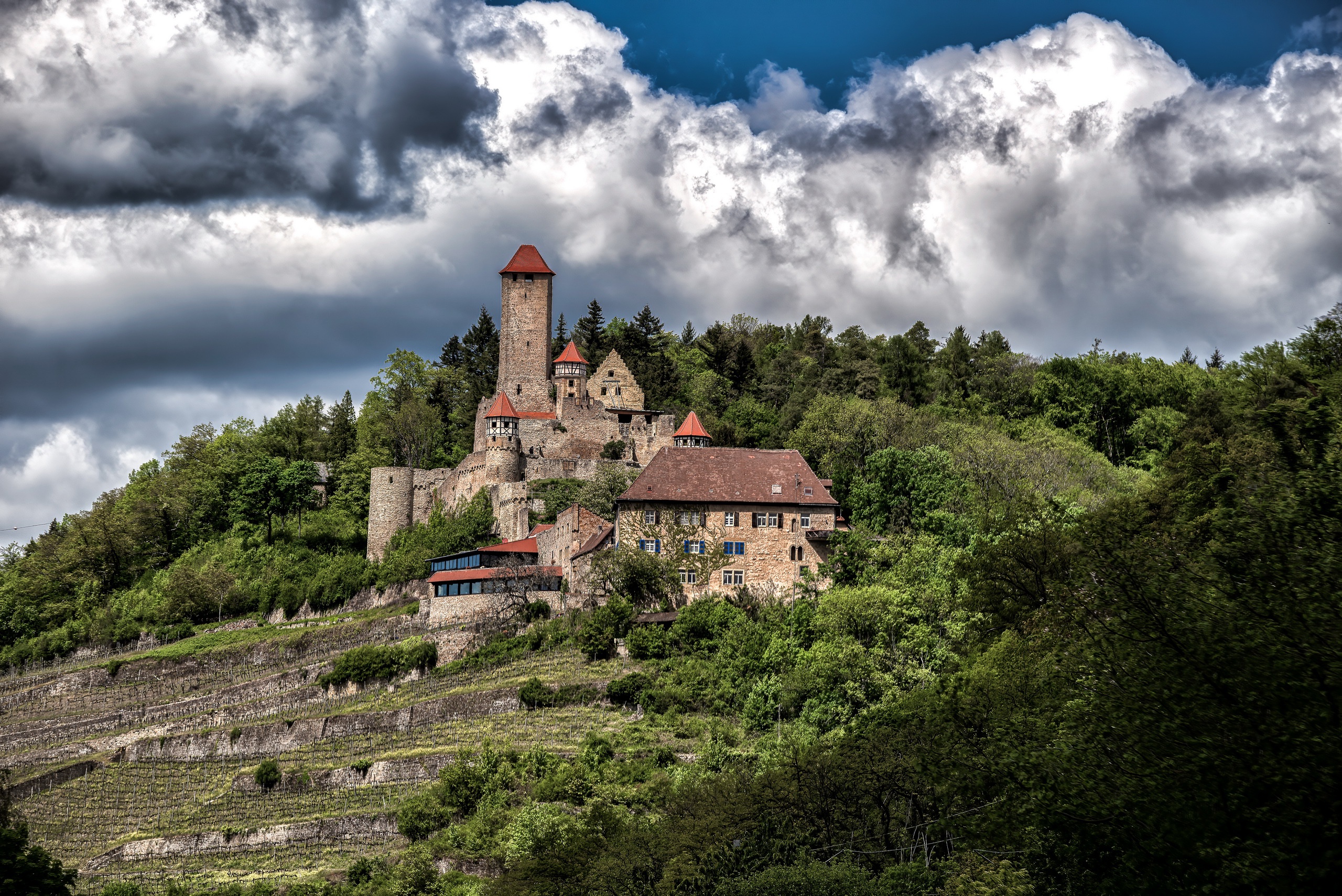 Laden Sie das Landschaft, Schlösser, Gebäude, Deutschland, Menschengemacht, Schloss, Badenwürttemberg-Bild kostenlos auf Ihren PC-Desktop herunter