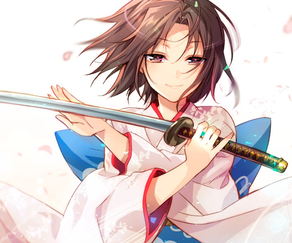 Laden Sie das Schwert, Katana, Animes, Shiki Ryōgi, Kara No Kyōkai-Bild kostenlos auf Ihren PC-Desktop herunter