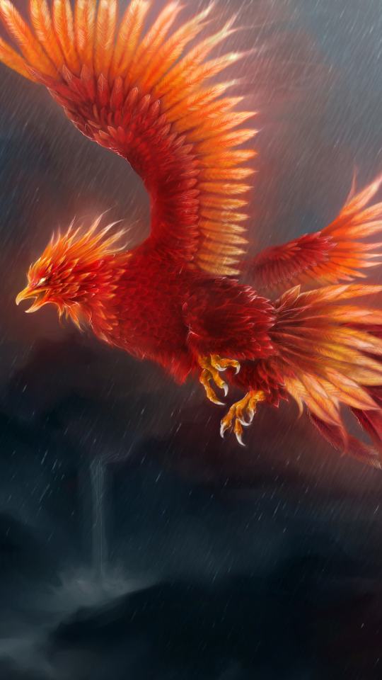 Download mobile wallpaper Fantasy, Bird, Phoenix, Fantasy Animals for free.