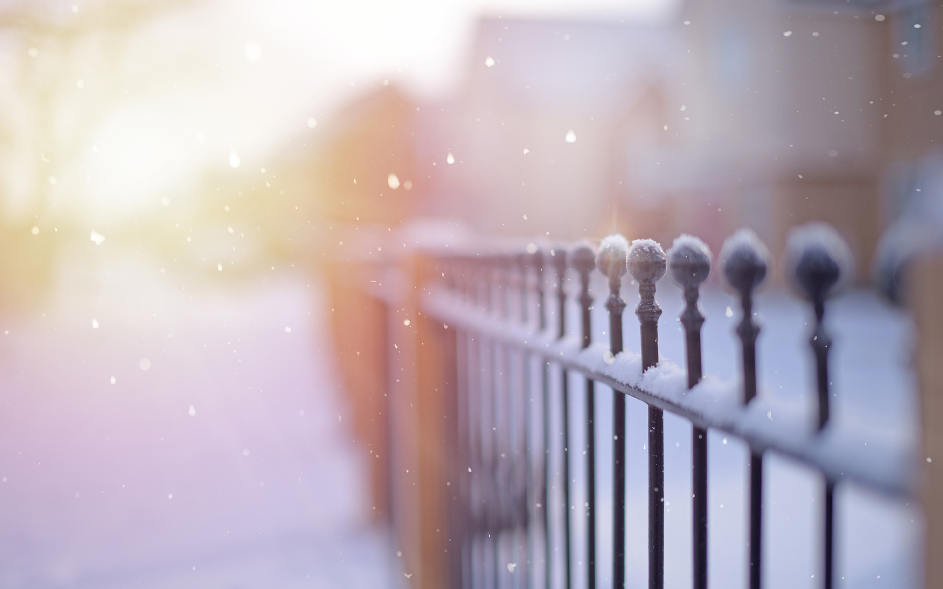 Laden Sie das Schnee, Zaun, Menschengemacht-Bild kostenlos auf Ihren PC-Desktop herunter