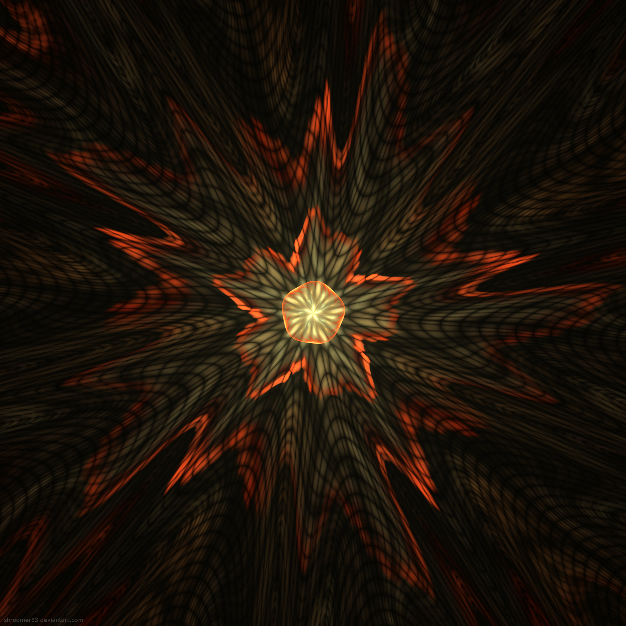Free download wallpaper Flash, Star, Abstract, Fractal on your PC desktop