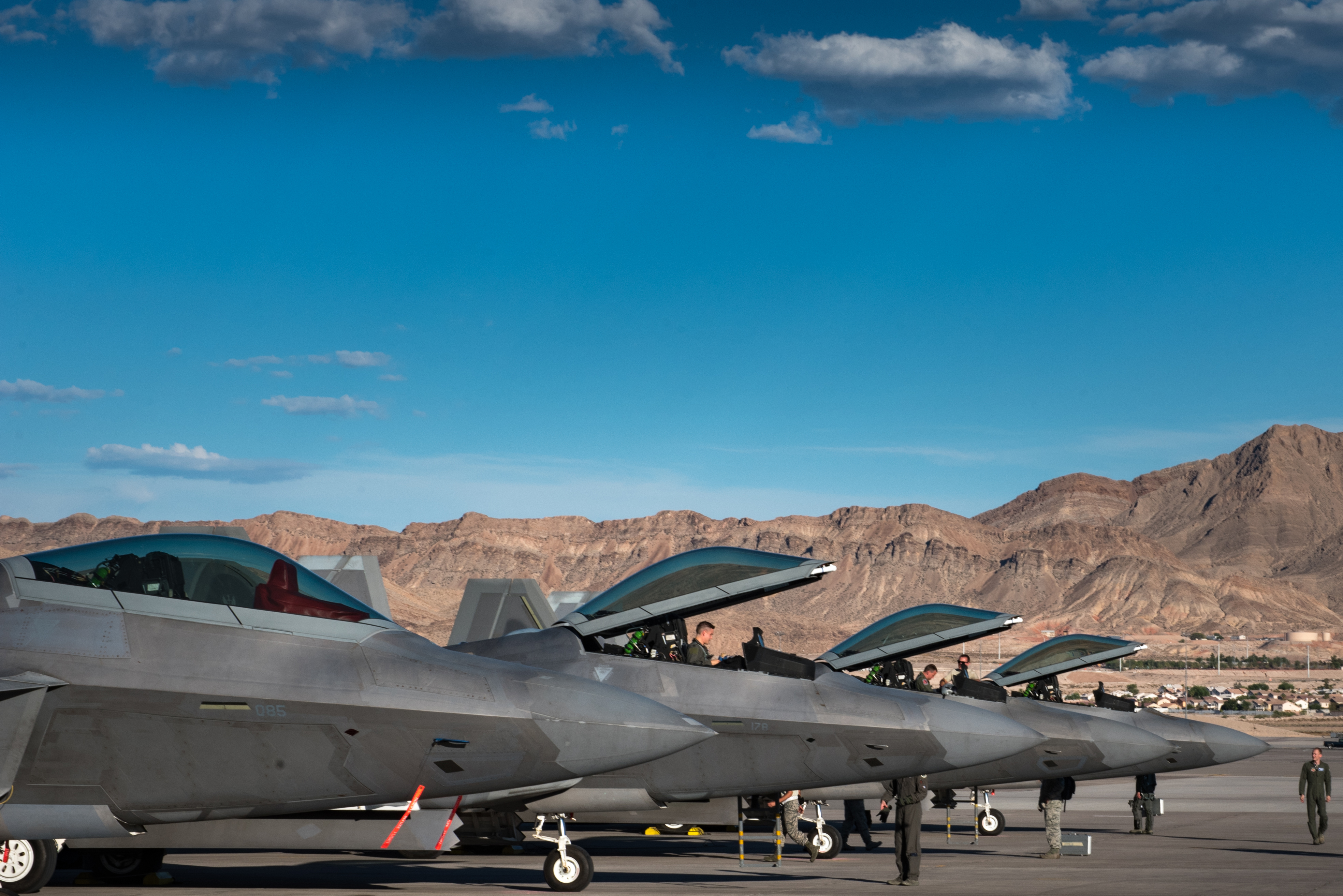 military, lockheed martin f 22 raptor, nellis air force base, united states air force, jet fighters
