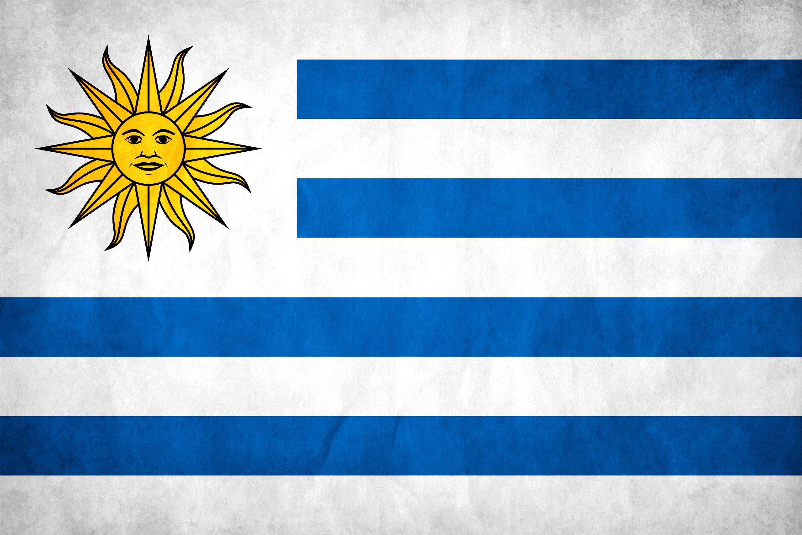 Скачать обои бесплатно Флаги, Разное, Флаг Уругвая картинка на рабочий стол ПК