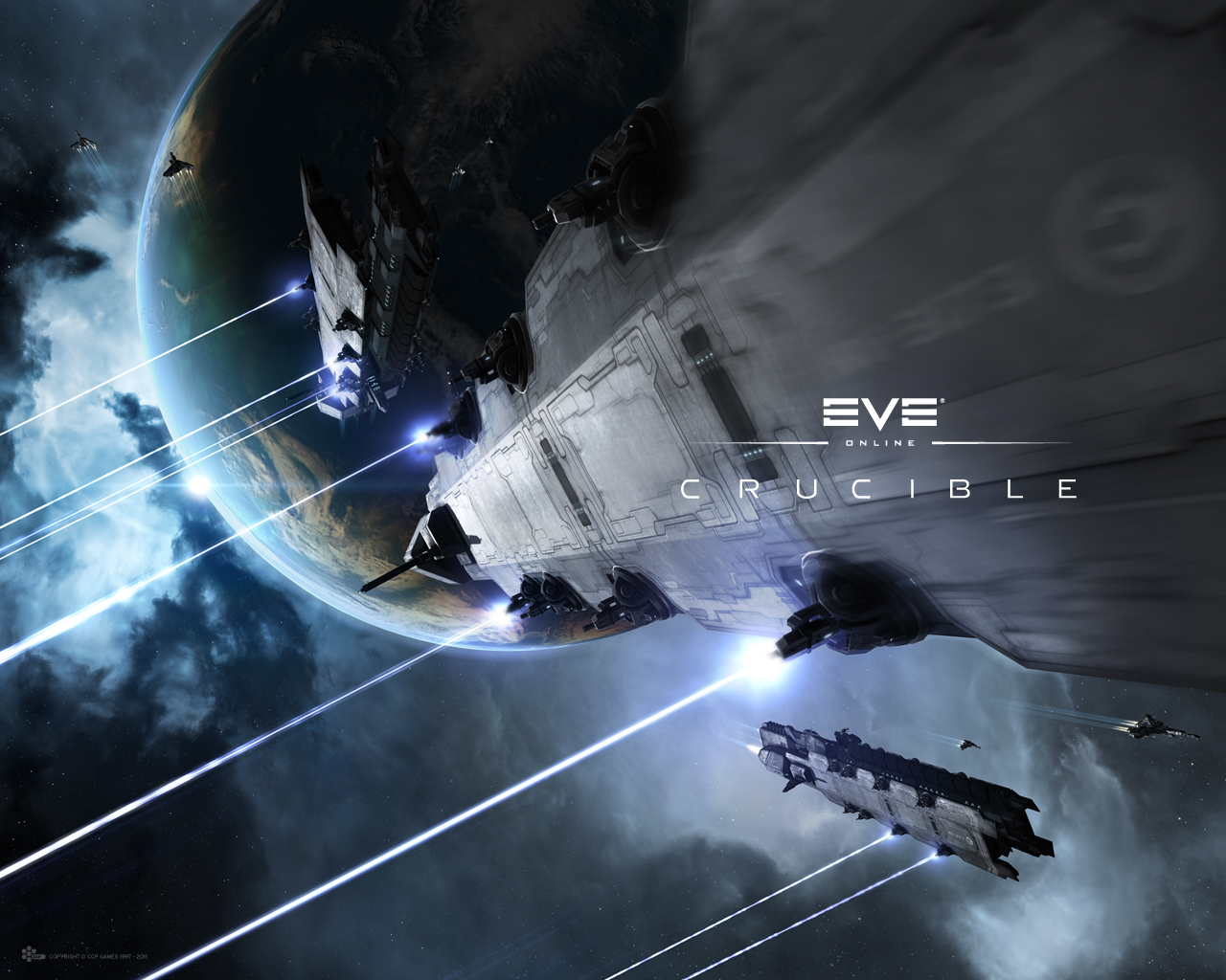 Eve Online: クルーシブルHDデスクトップの壁紙をダウンロード