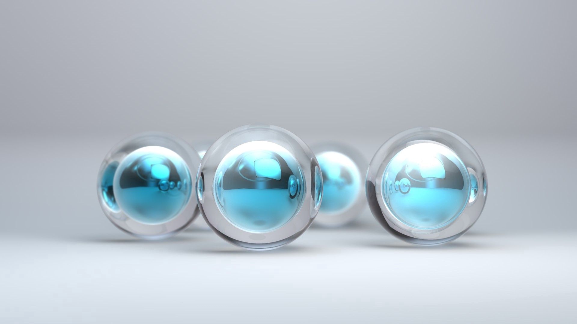 balls, 3d, form, glass, plastic