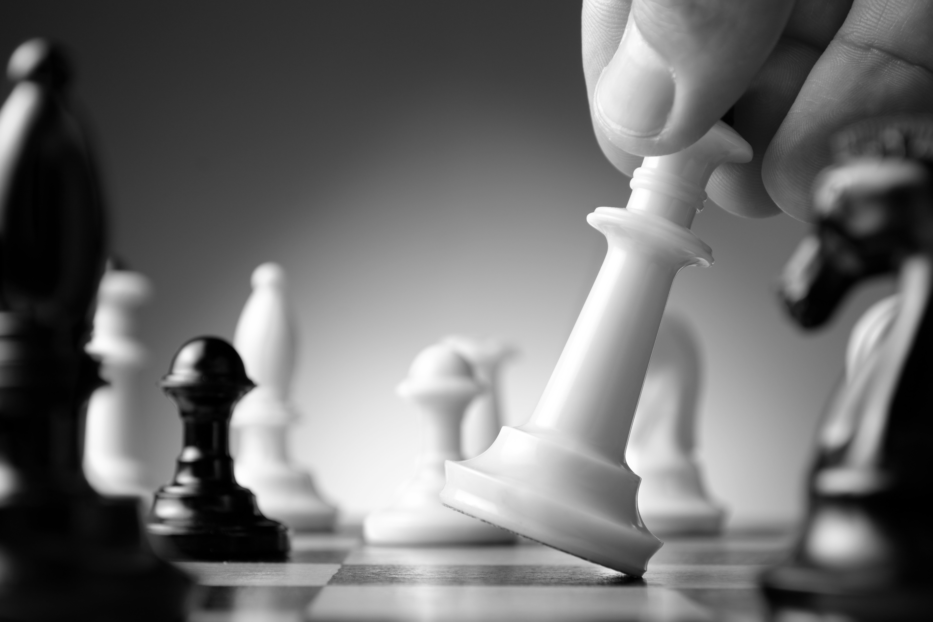 Download mobile wallpaper Chess, Game, Black & White for free.