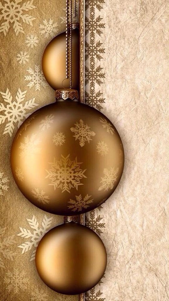 Download mobile wallpaper Gold, Christmas, Holiday, Bauble for free.