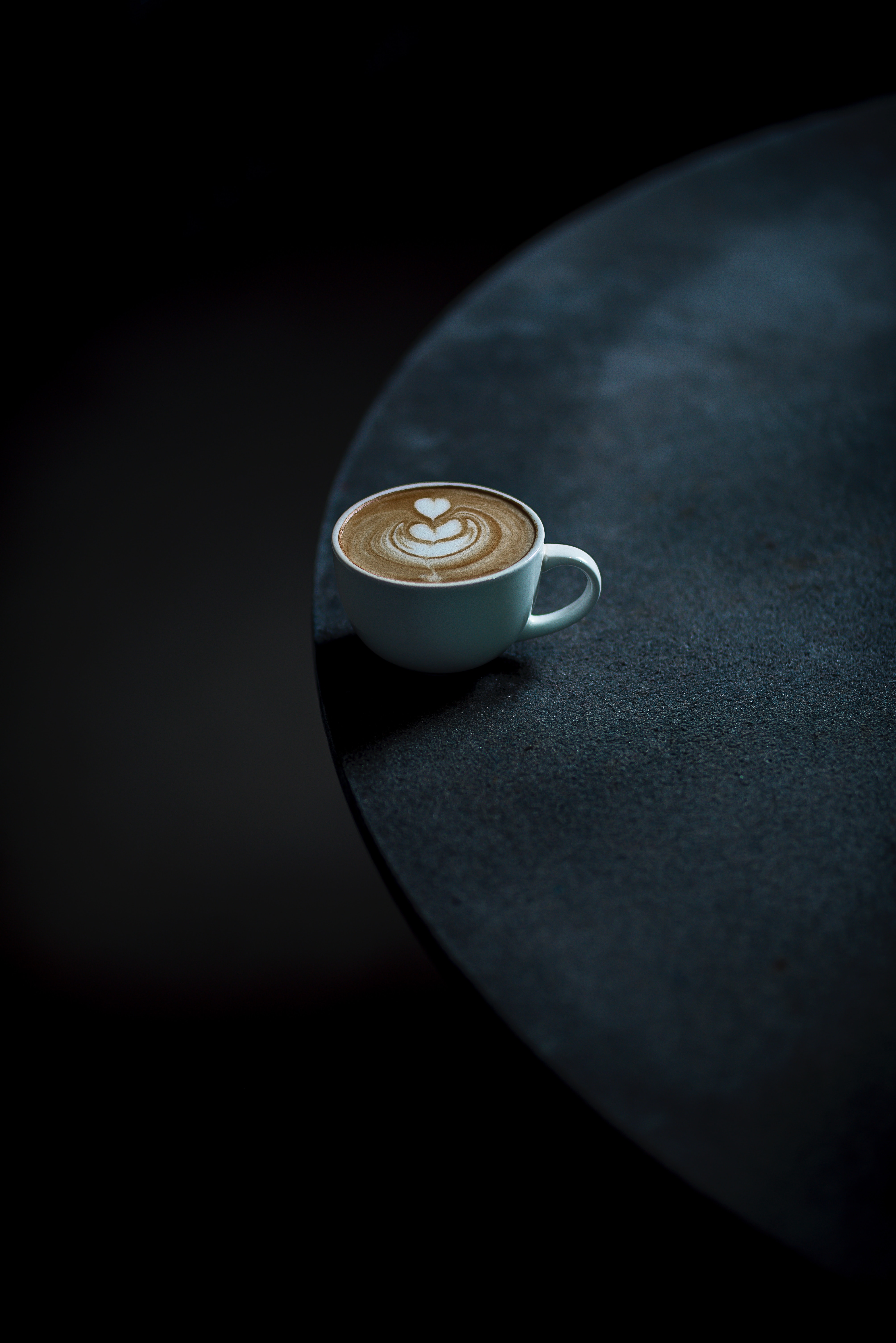 coffee, minimalism, food, table, dark, cup Full HD