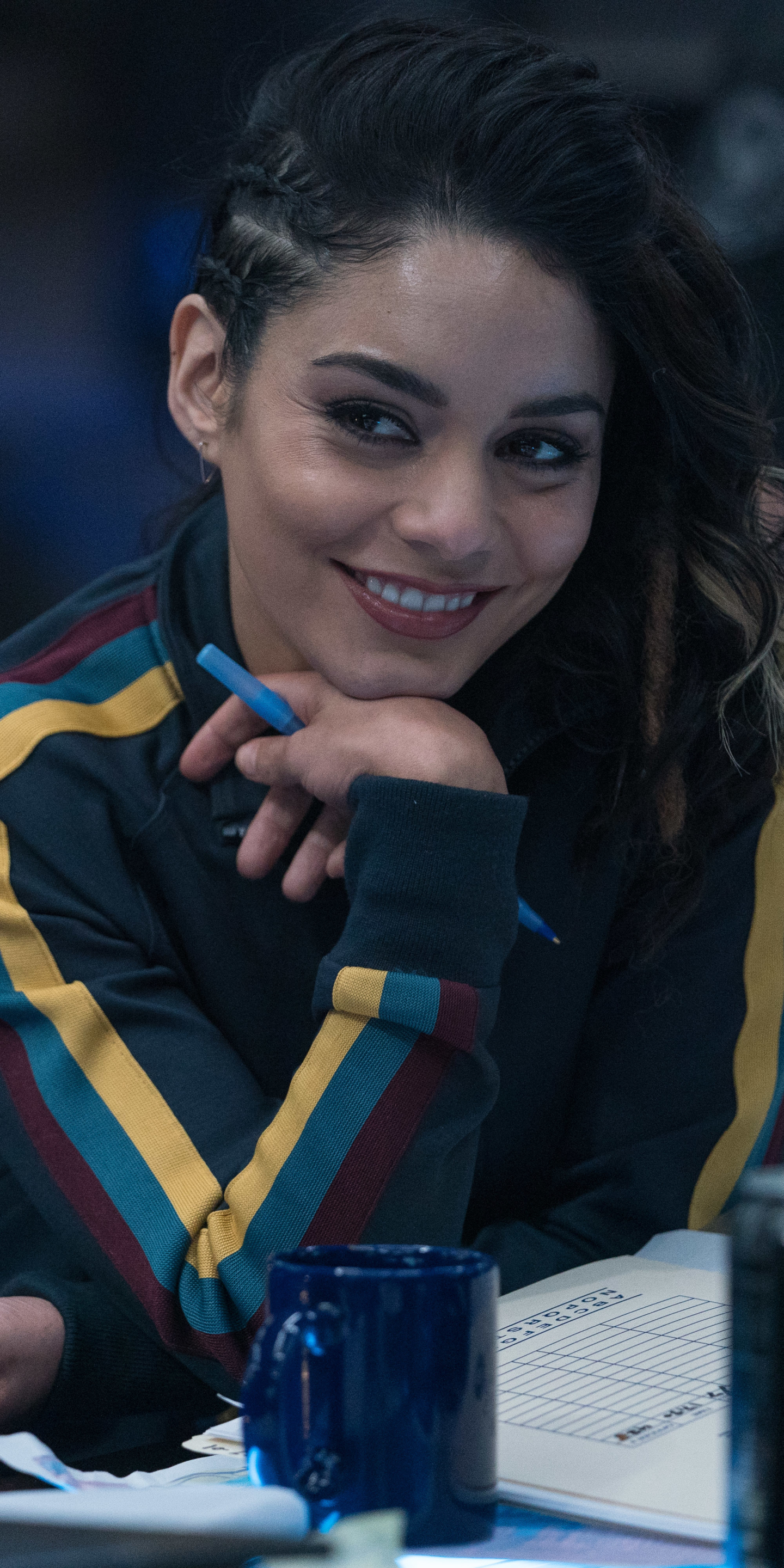Download mobile wallpaper Smile, American, Vanessa Hudgens, Movie, Black Hair, Actress, Bad Boys For Life for free.
