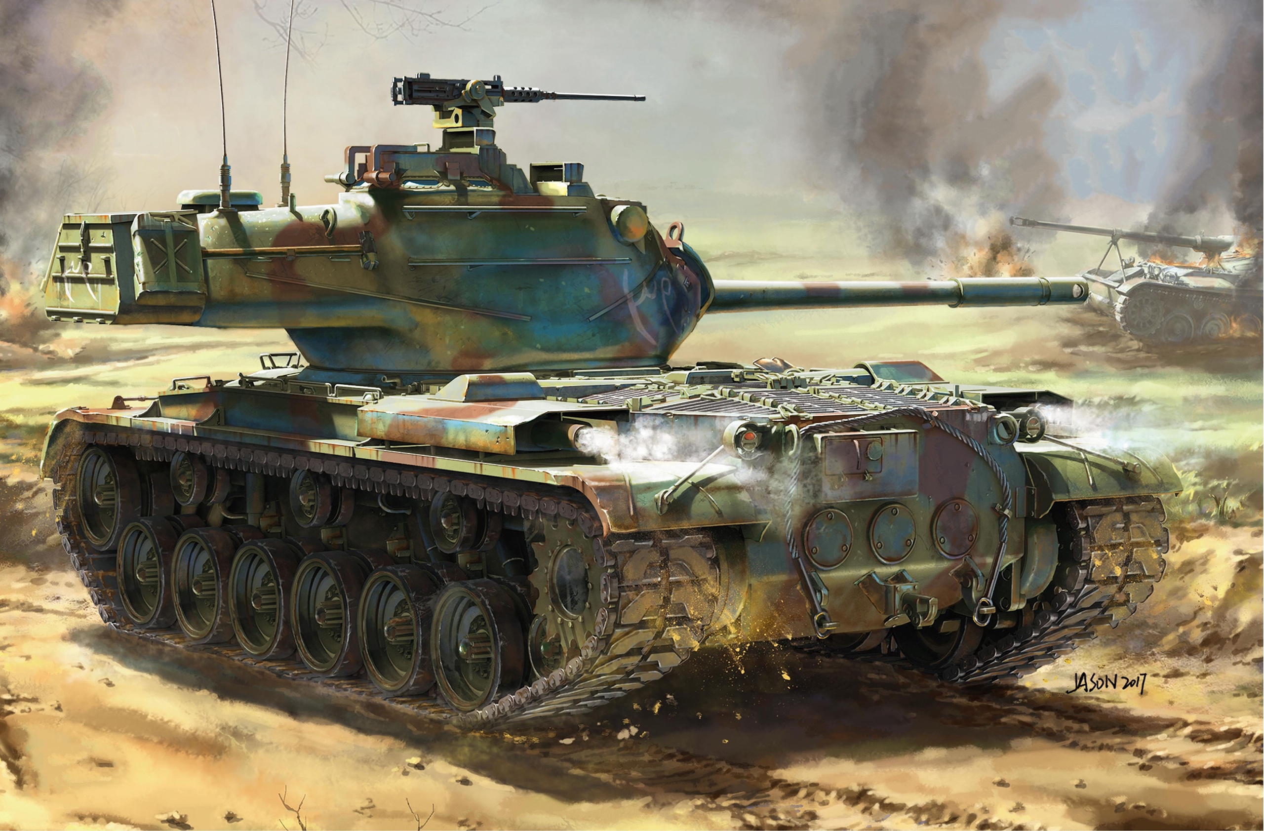 Популярні заставки і фони M47 Patton на комп'ютер