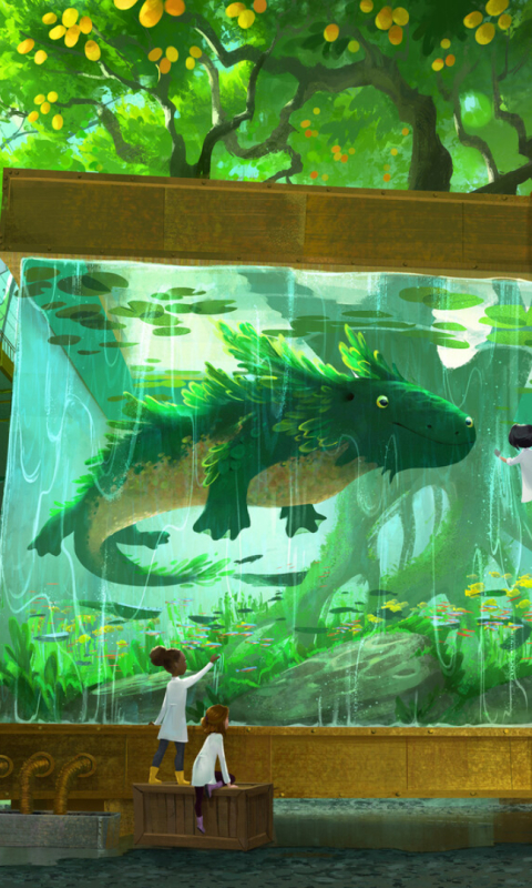 Download mobile wallpaper Fantasy, Creature, Aquarium for free.