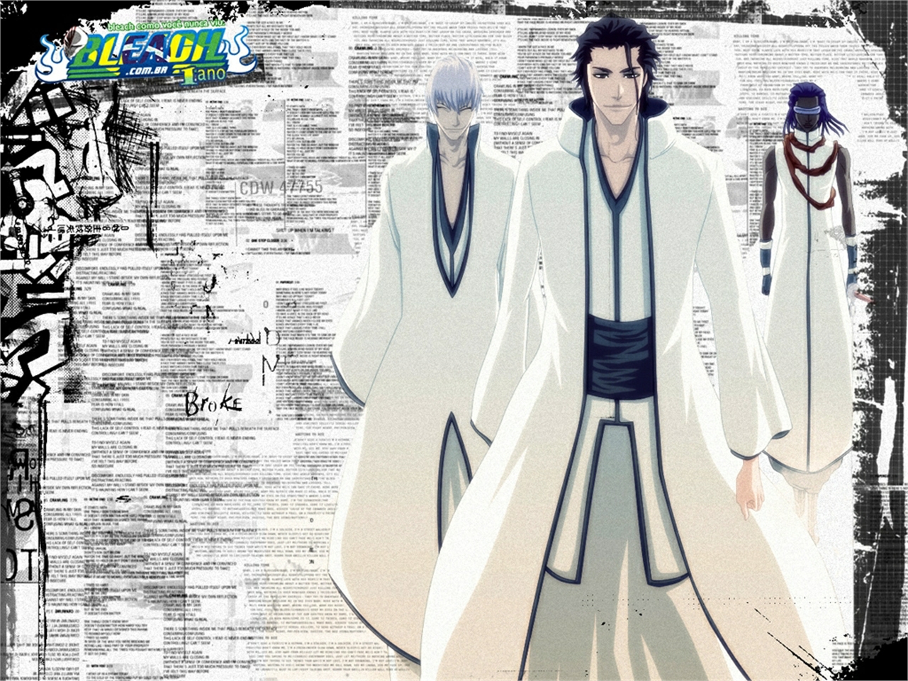 Handy-Wallpaper Bleach, Animes, Sōsuke Aizen, Gin Ichimaru, Kaname Tosen kostenlos herunterladen.