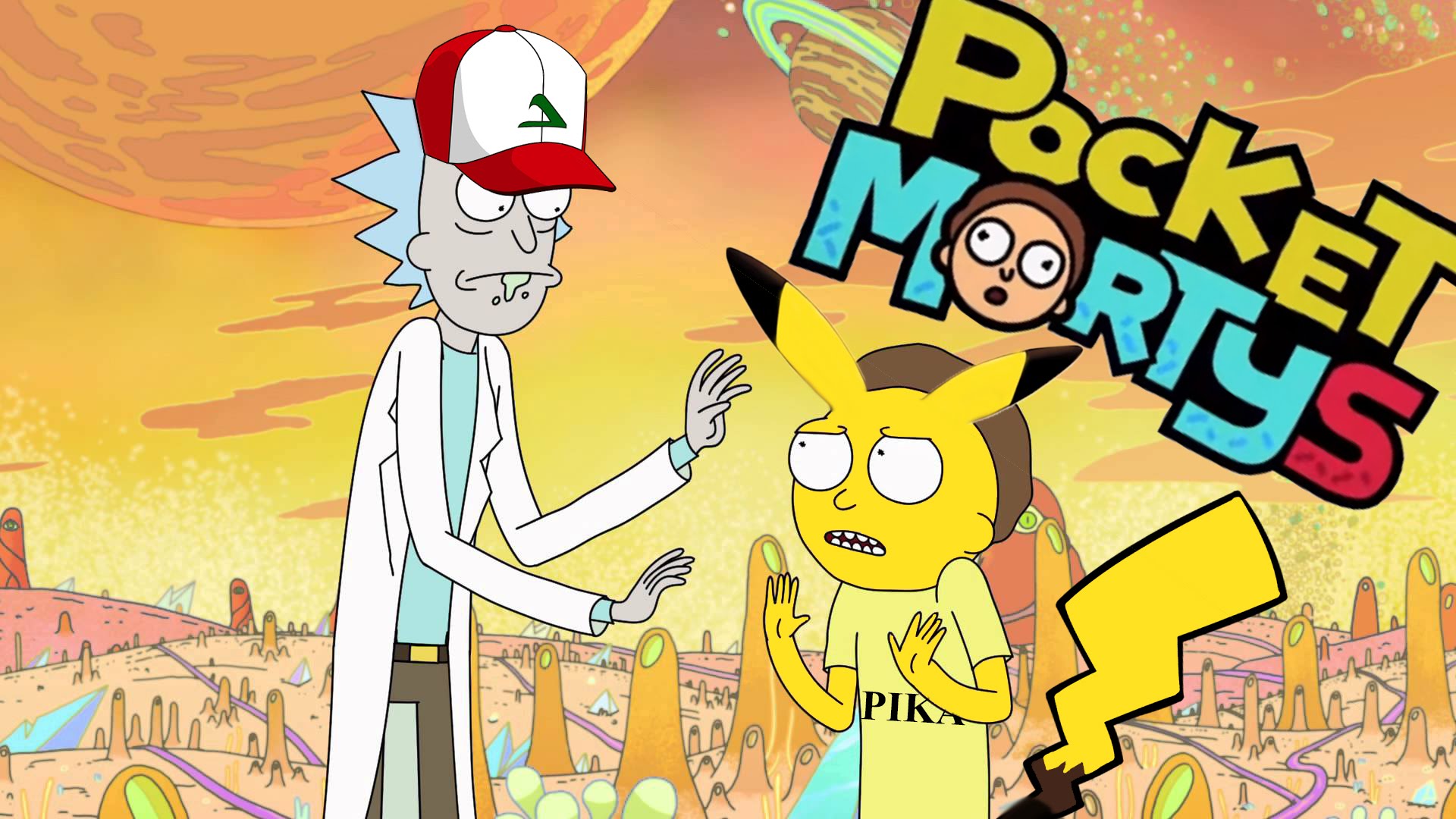 Die besten Rick Und Morty: Pocket Mortys-Hintergründe für den Telefonbildschirm