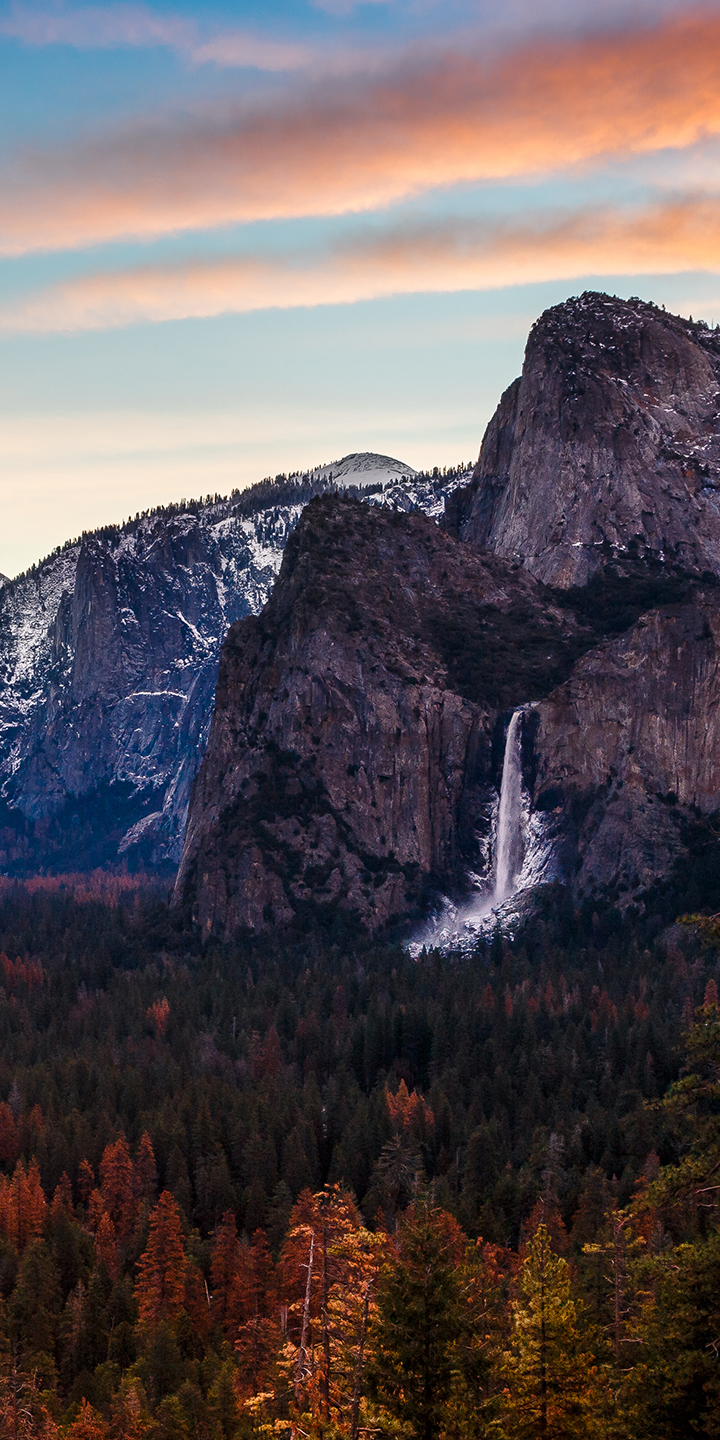 Baixar papel de parede para celular de Outono, Floresta, Cair, Penhasco, Parque Nacional, Parque Nacional De Yosemite, Terra/natureza, Cataratas De Yosemite gratuito.