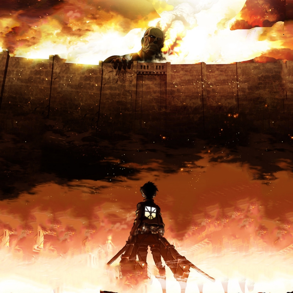 Baixar papel de parede para celular de Anime, Eren Yeager, Shingeki No Kyojin, Ataque Dos Titãs, Titã Colossal gratuito.