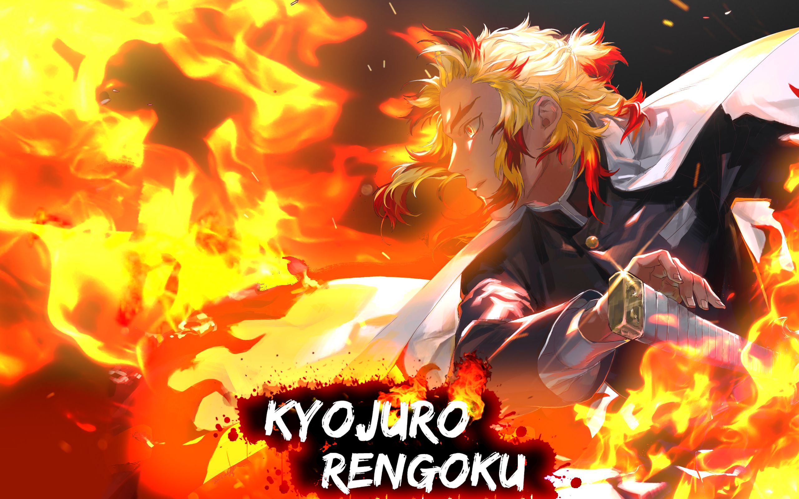 Laden Sie das Flamme, Animes, Demon Slayer, Kyōjuro Rengoku-Bild kostenlos auf Ihren PC-Desktop herunter