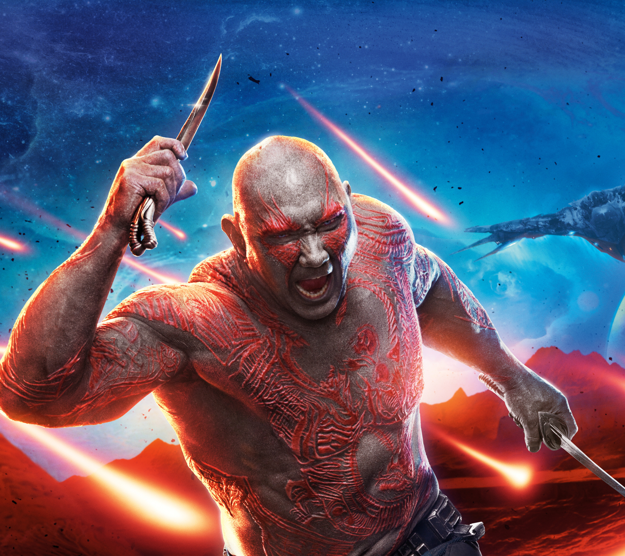 Download mobile wallpaper Movie, Drax The Destroyer, Guardians Of The Galaxy Vol 2 for free.