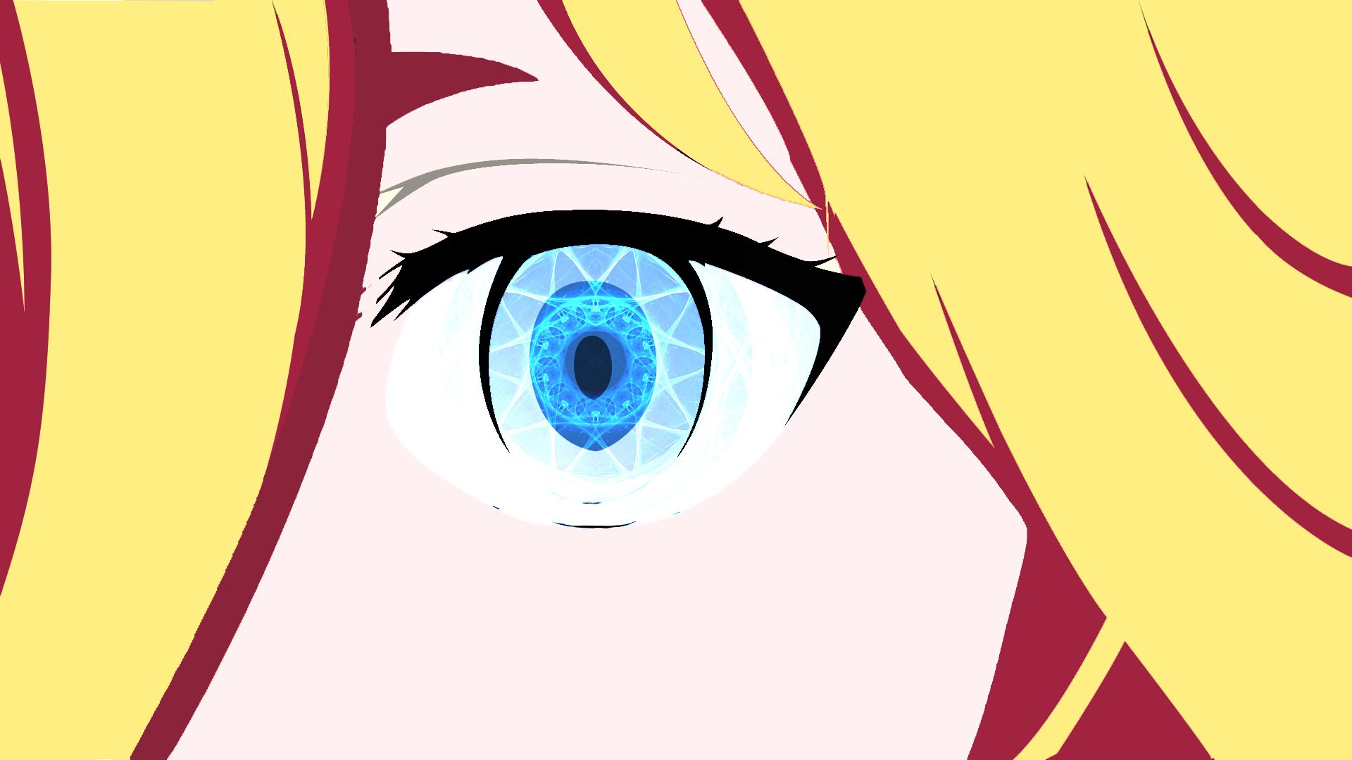 Handy-Wallpaper Gesicht, Blaue Augen, Animes, Rahel Gardner, Satsuriku No Tenshi kostenlos herunterladen.