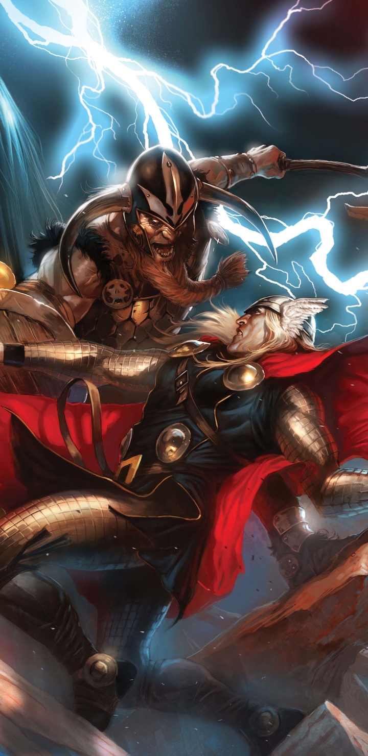 Descarga gratuita de fondo de pantalla para móvil de Historietas, Thor.