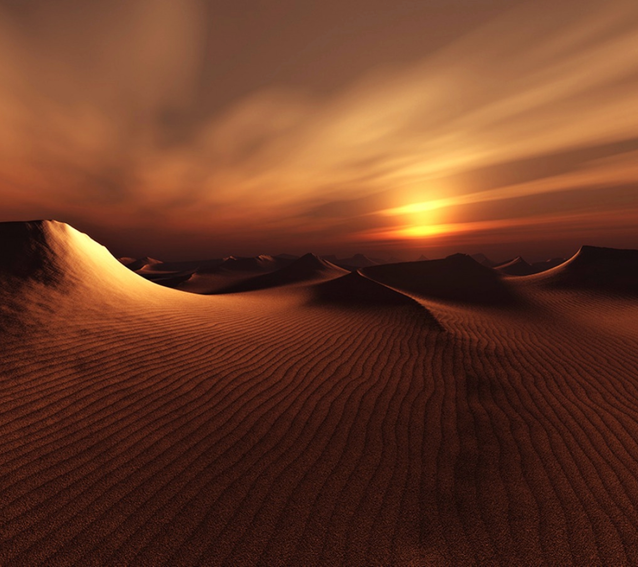 Download mobile wallpaper Landscape, Nature, Sunset, Sand, Desert, Earth, Dune for free.