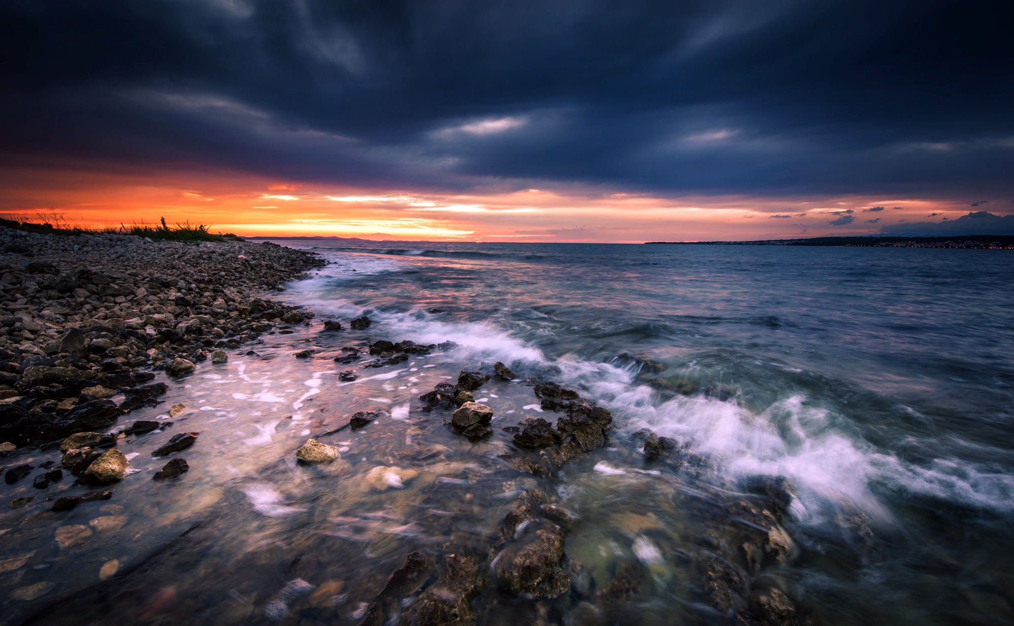 Descarga gratis la imagen Naturaleza, Cielo, Horizonte, Océano, Piedra, Tierra/naturaleza en el escritorio de tu PC