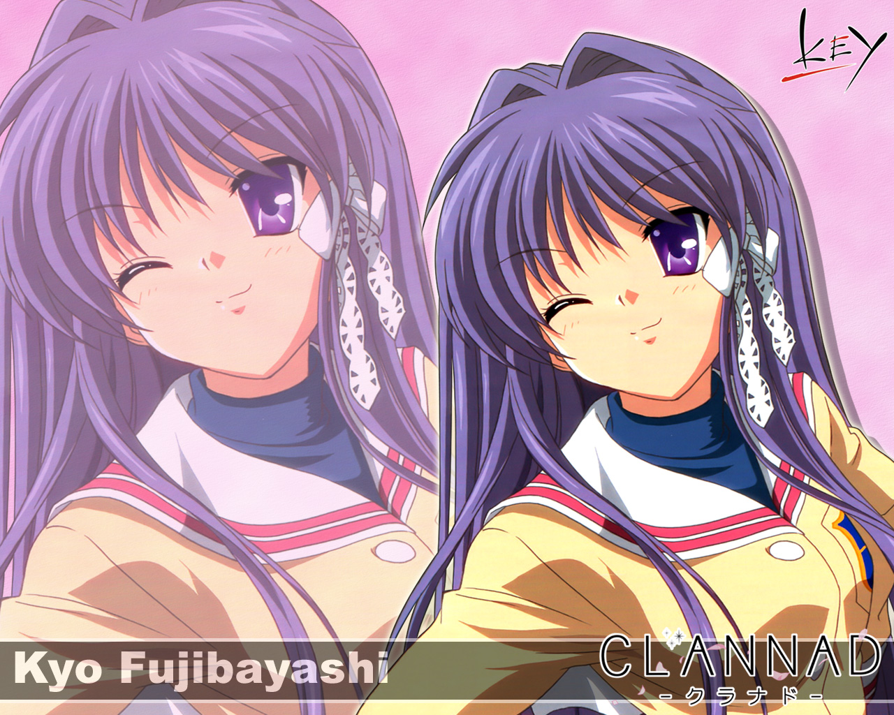 Handy-Wallpaper Animes, Kyou Fujibayashi, Clannad kostenlos herunterladen.