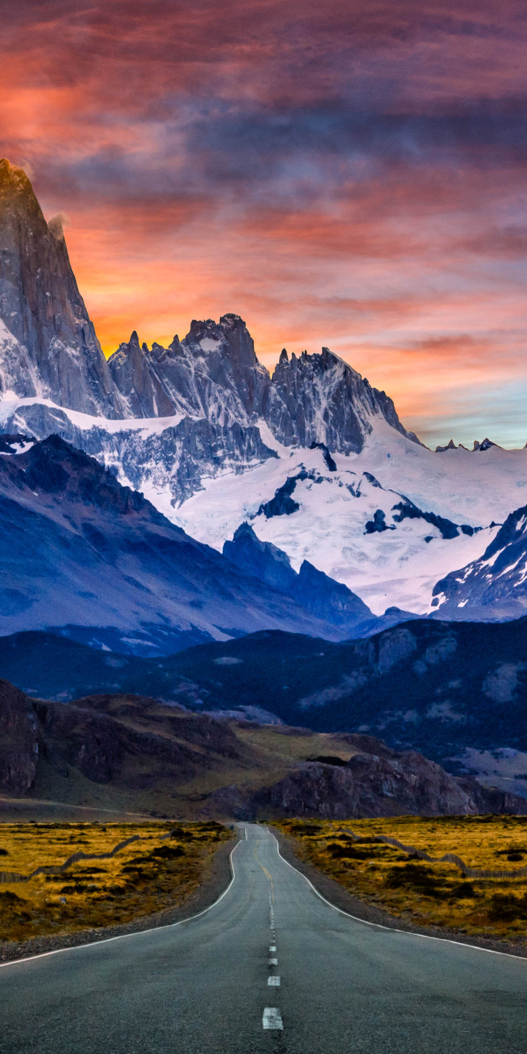 1138025 Hintergrundbild herunterladen erde/natur, berg fitz roy, sonnenuntergang, berg fitzroy, patagonien, argentinien, berg, gebirge, berge - Bildschirmschoner und Bilder kostenlos