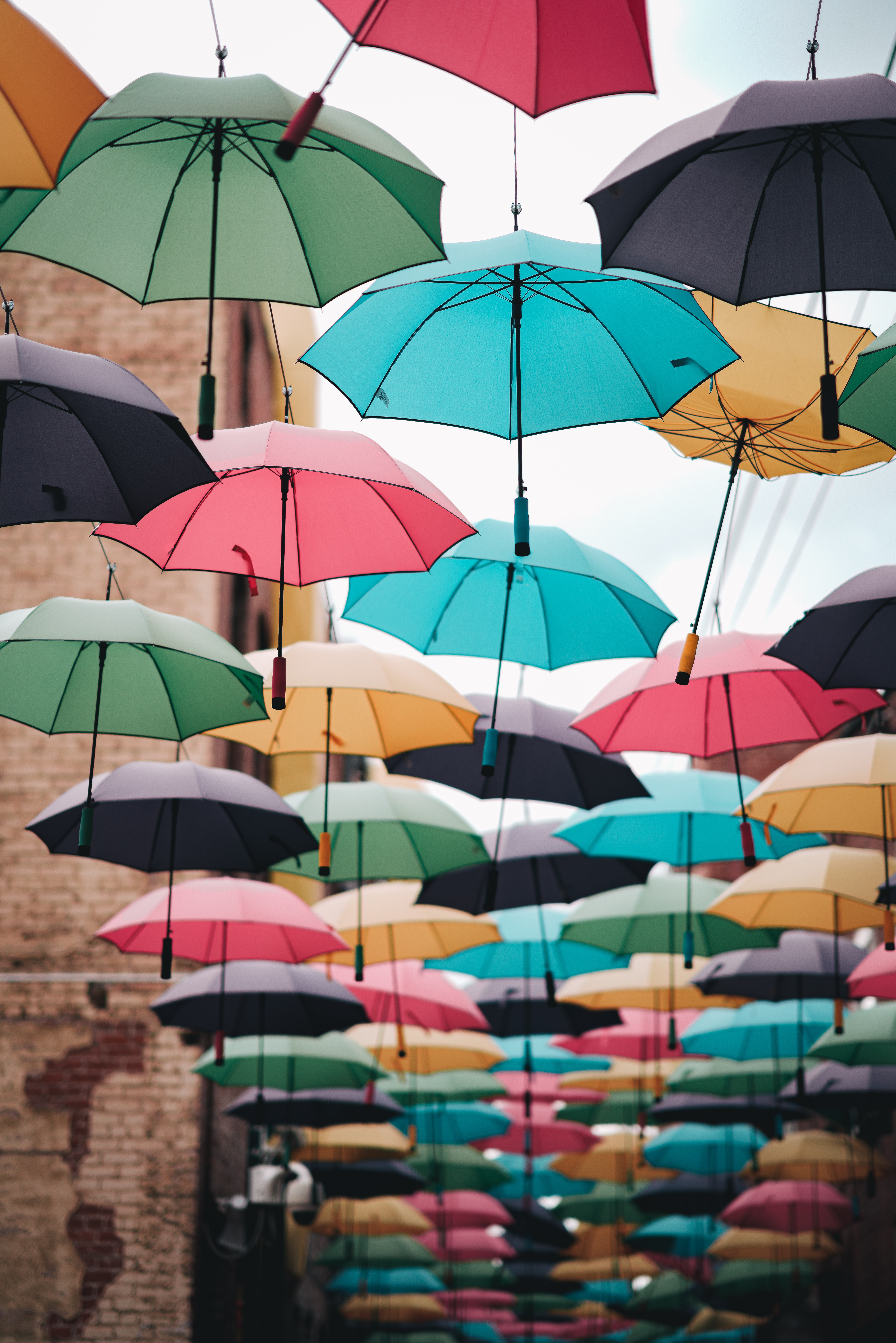 140626 скачать обои зонты, разное, разноцветный, декор, улица - заставки и картинки бесплатно