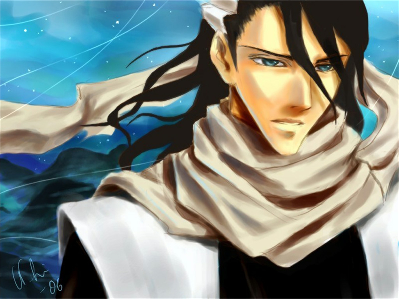 Free download wallpaper Byakuya Kuchiki, Bleach, Anime on your PC desktop