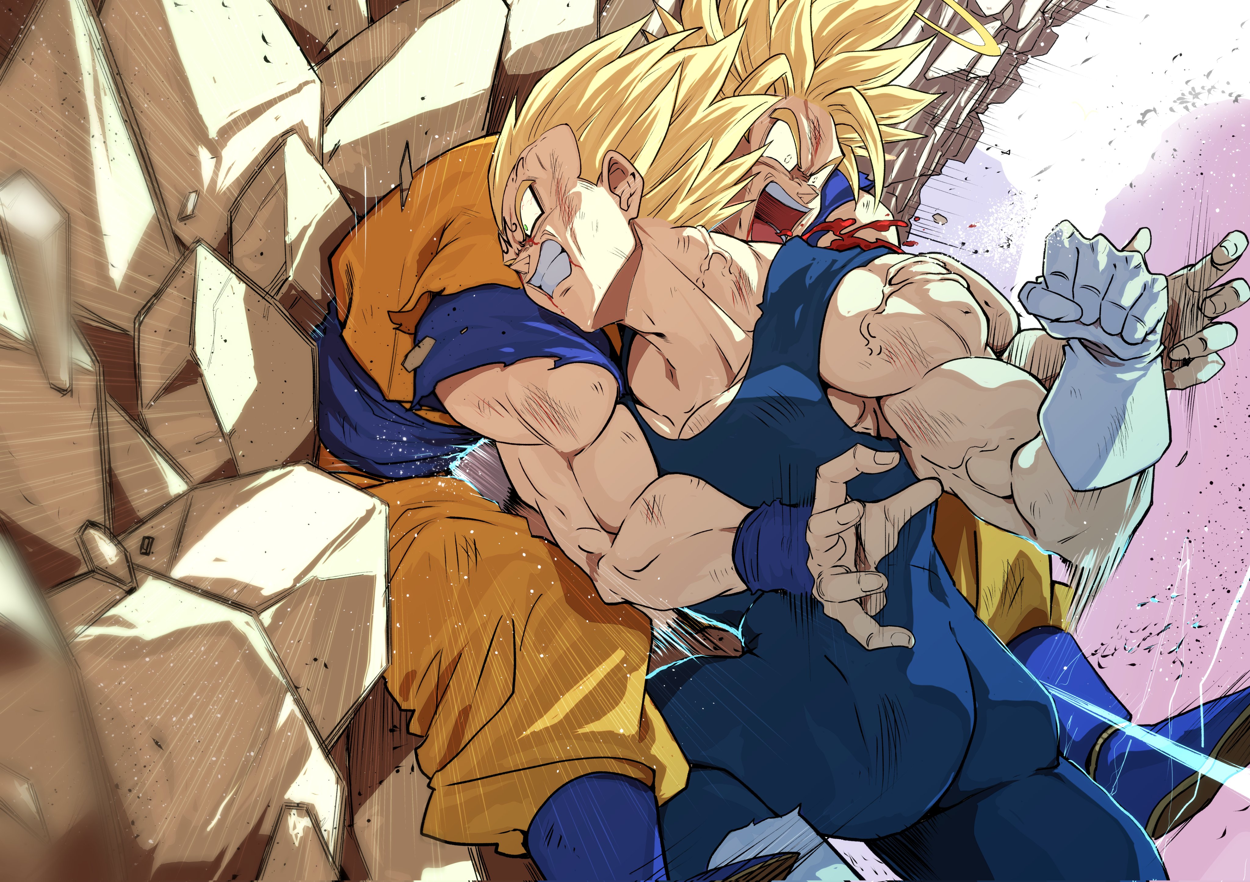 Baixar papel de parede para celular de Anime, Goku, Dragon Ball, Vegeta (Dragon Ball) gratuito.