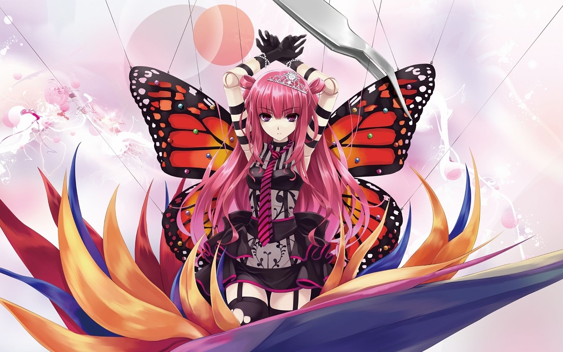 Free download wallpaper Anime, Butterfly, Original on your PC desktop
