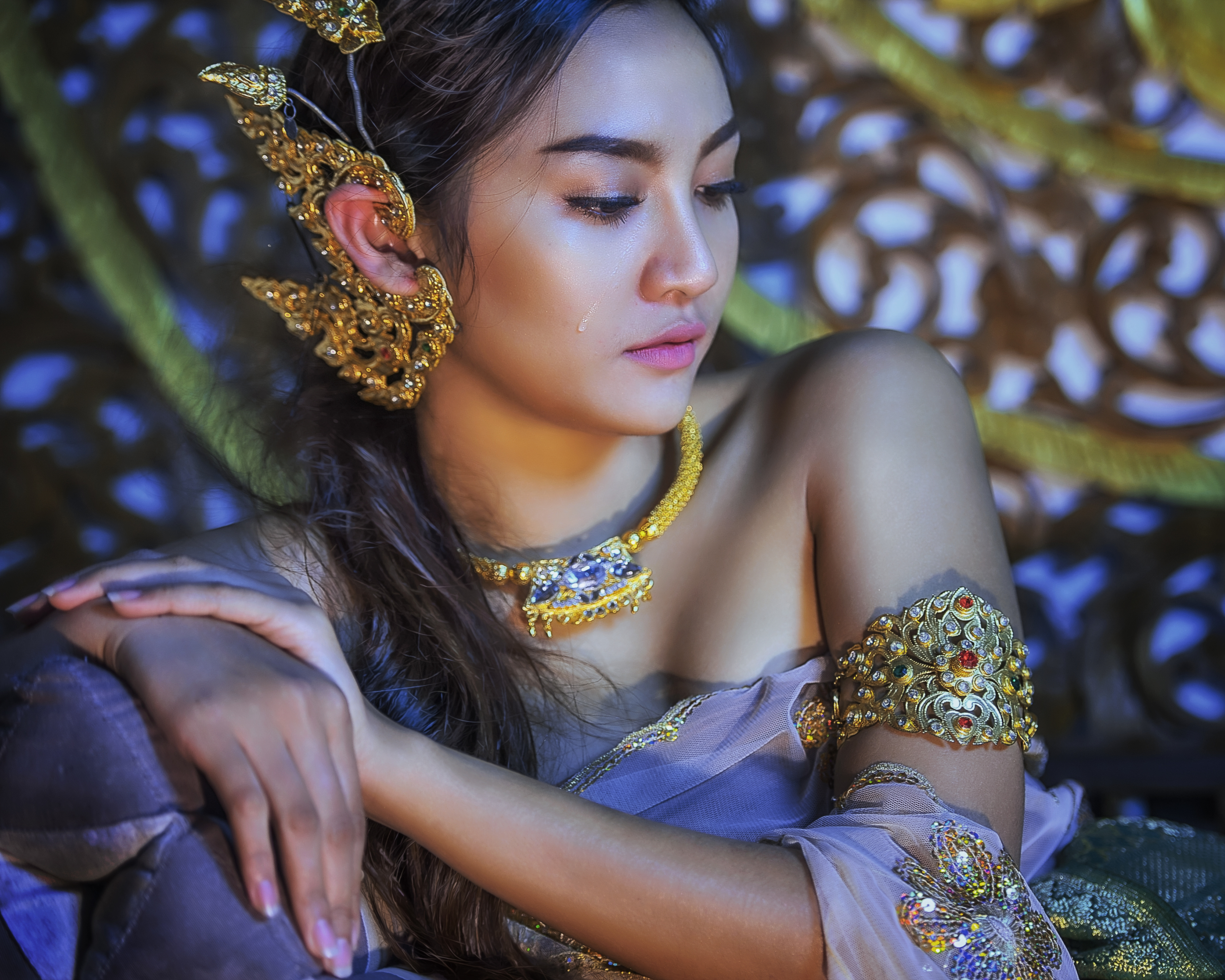 1284293 baixar imagens mulheres, asiática, colar, joia, joias, modelo, brincos, tailandês - papéis de parede e protetores de tela gratuitamente