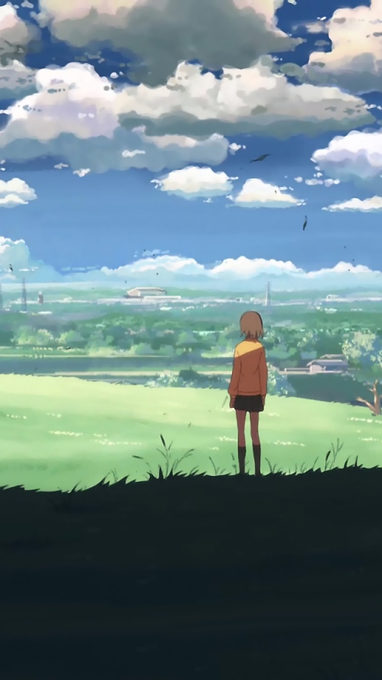 Download mobile wallpaper Anime, Landscape, Sky, Cloud, 5 Centimeters Per Second for free.
