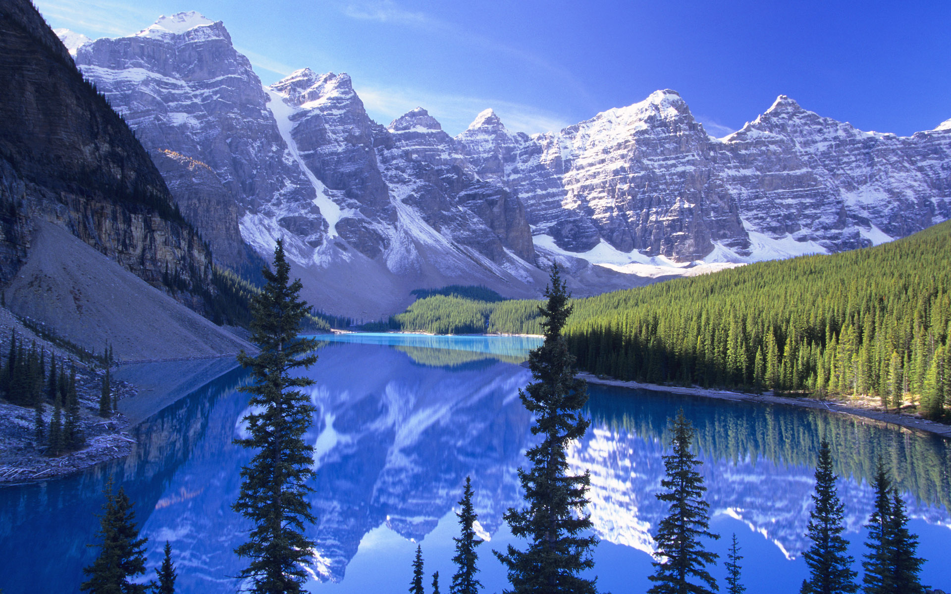 Free download wallpaper Winter, Water, Sky, Mountains, Mountain, Lake, Forest, Earth on your PC desktop