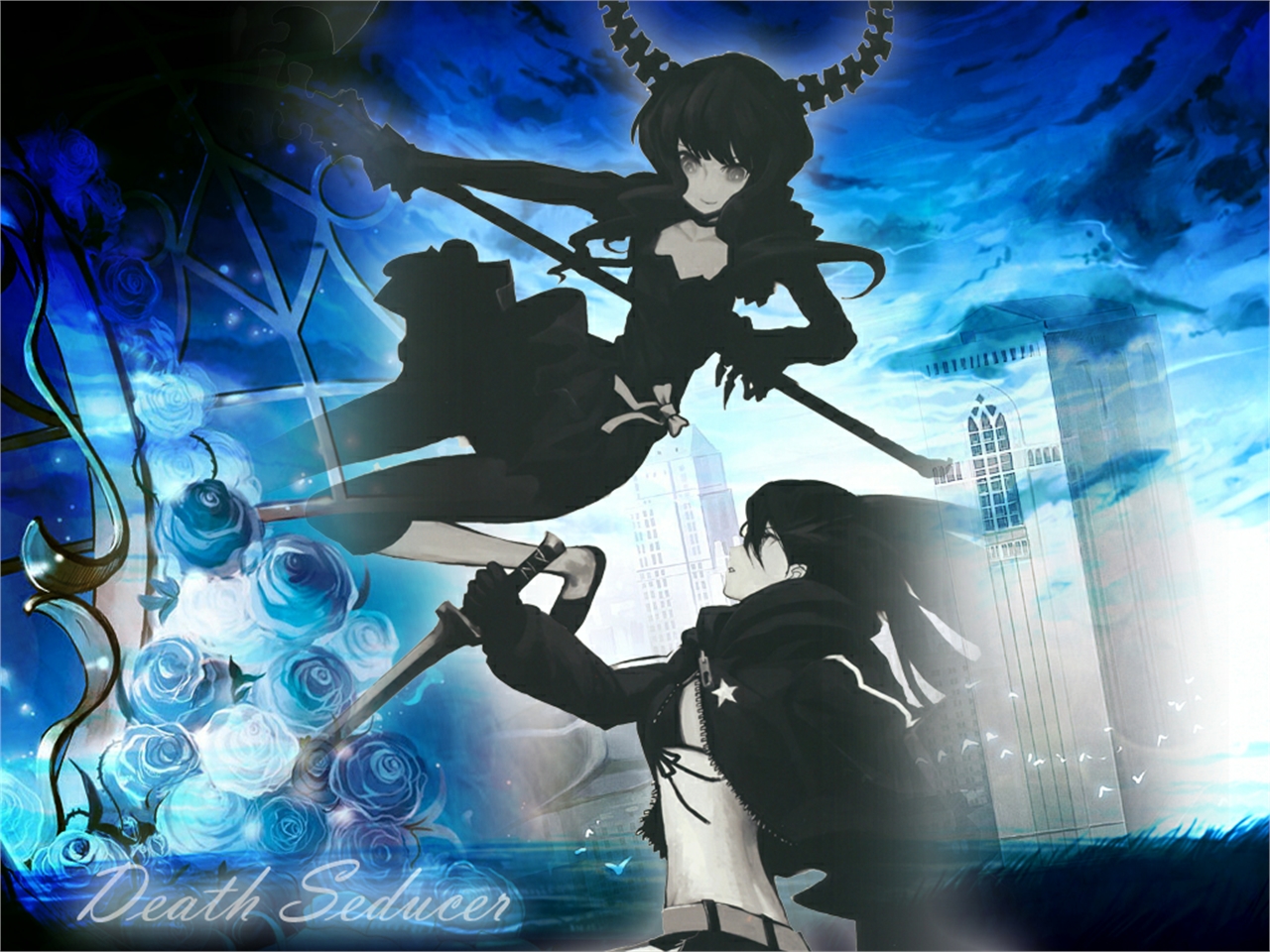 Handy-Wallpaper Animes, Burakku Rokku Shuta, Dead Master (Black Rock Shooter) kostenlos herunterladen.