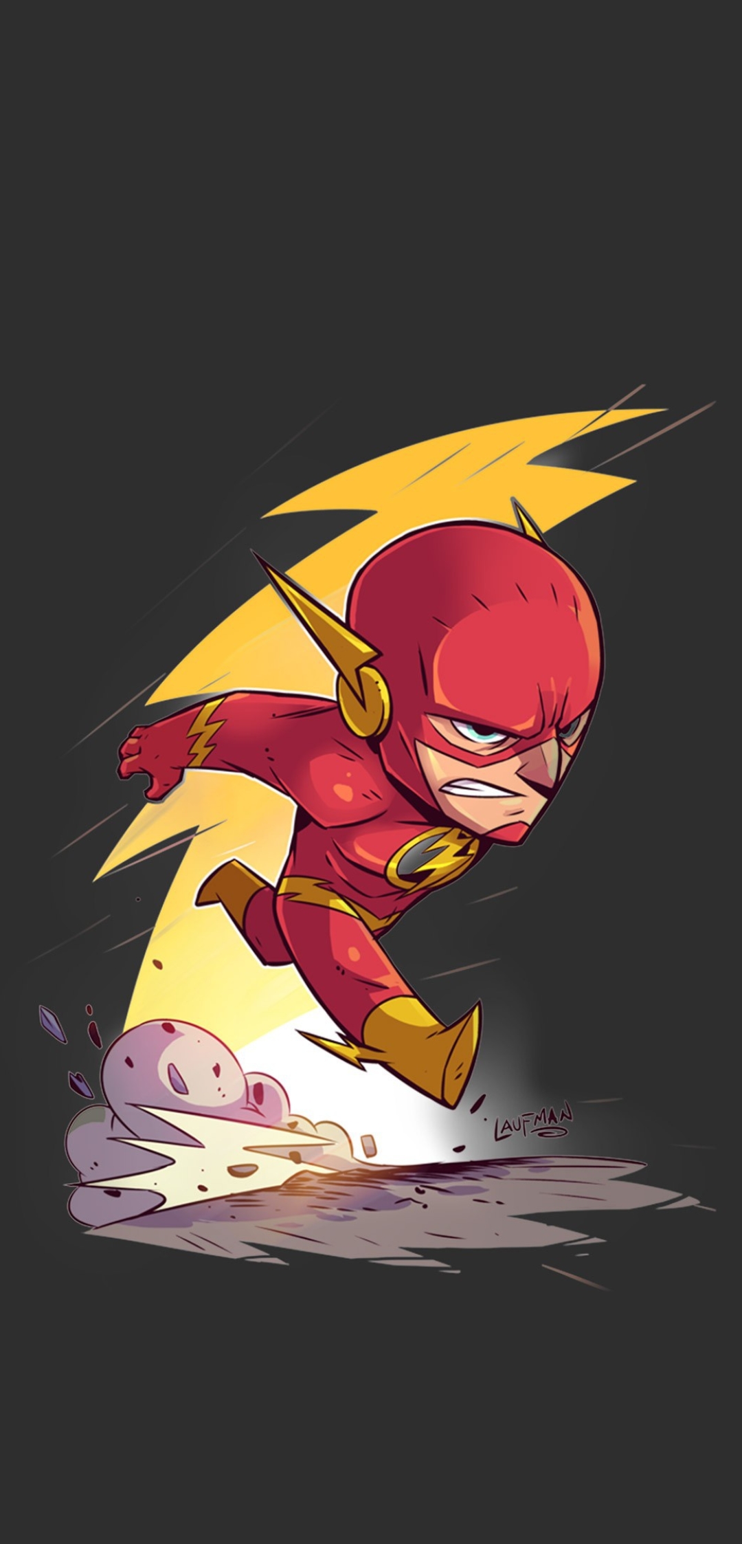 Descarga gratuita de fondo de pantalla para móvil de Destello, Minimalista, Historietas, The Flash.