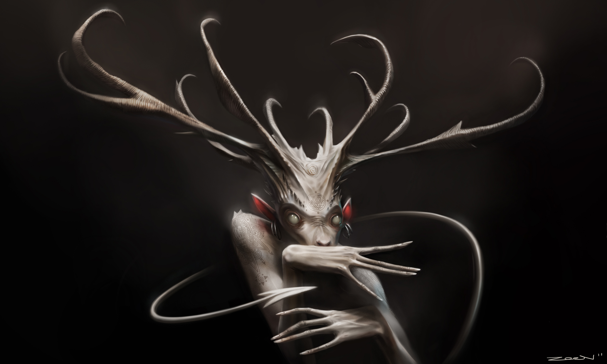 Free download wallpaper Fantasy, Dark, Creature, Creepy on your PC desktop