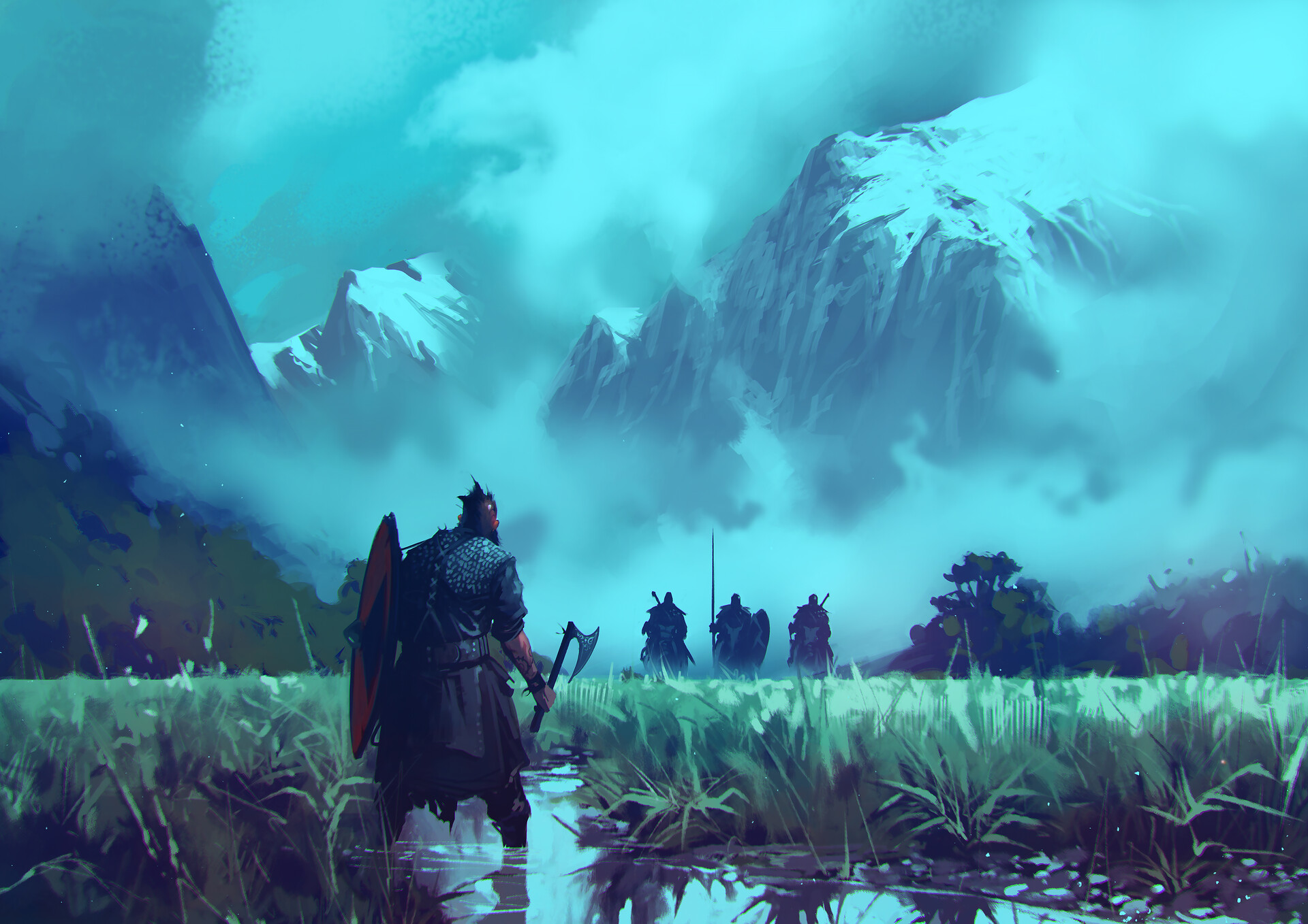 Laden Sie das Fantasie, Krieger, Vikinger-Bild kostenlos auf Ihren PC-Desktop herunter