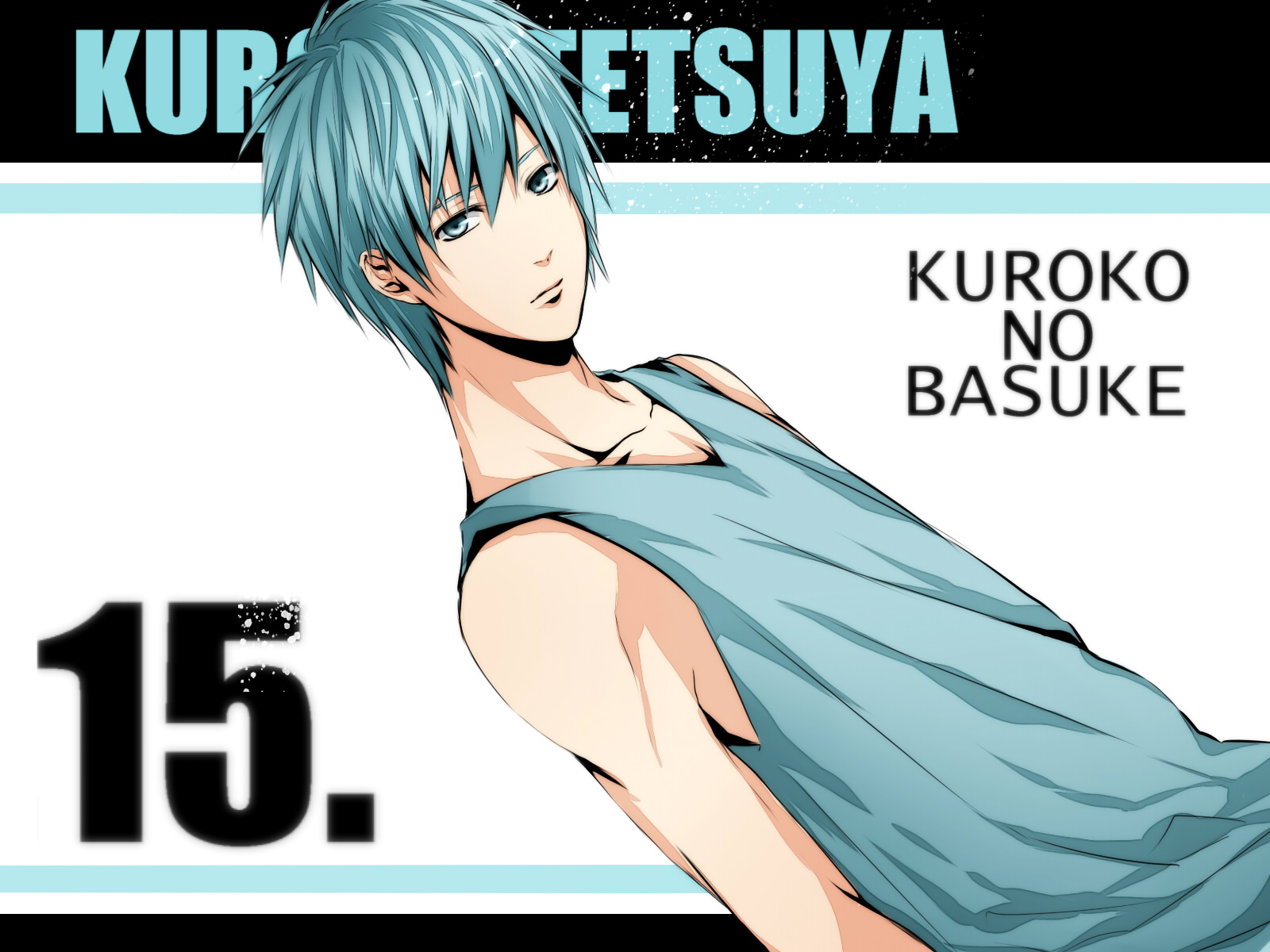 anime, kuroko's basketball, basketball, blue hair, tetsuya kuroko