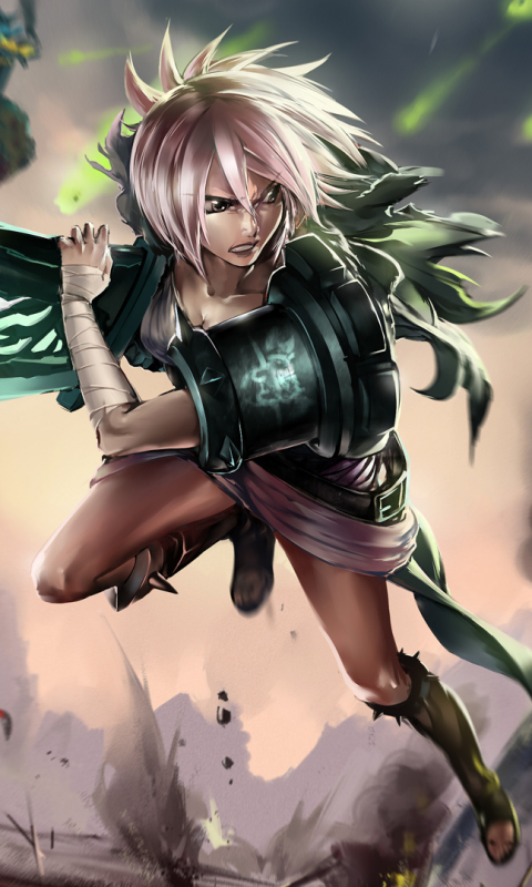 Download mobile wallpaper League Of Legends, Runes, Sword, Video Game, Riven (League Of Legends) for free.