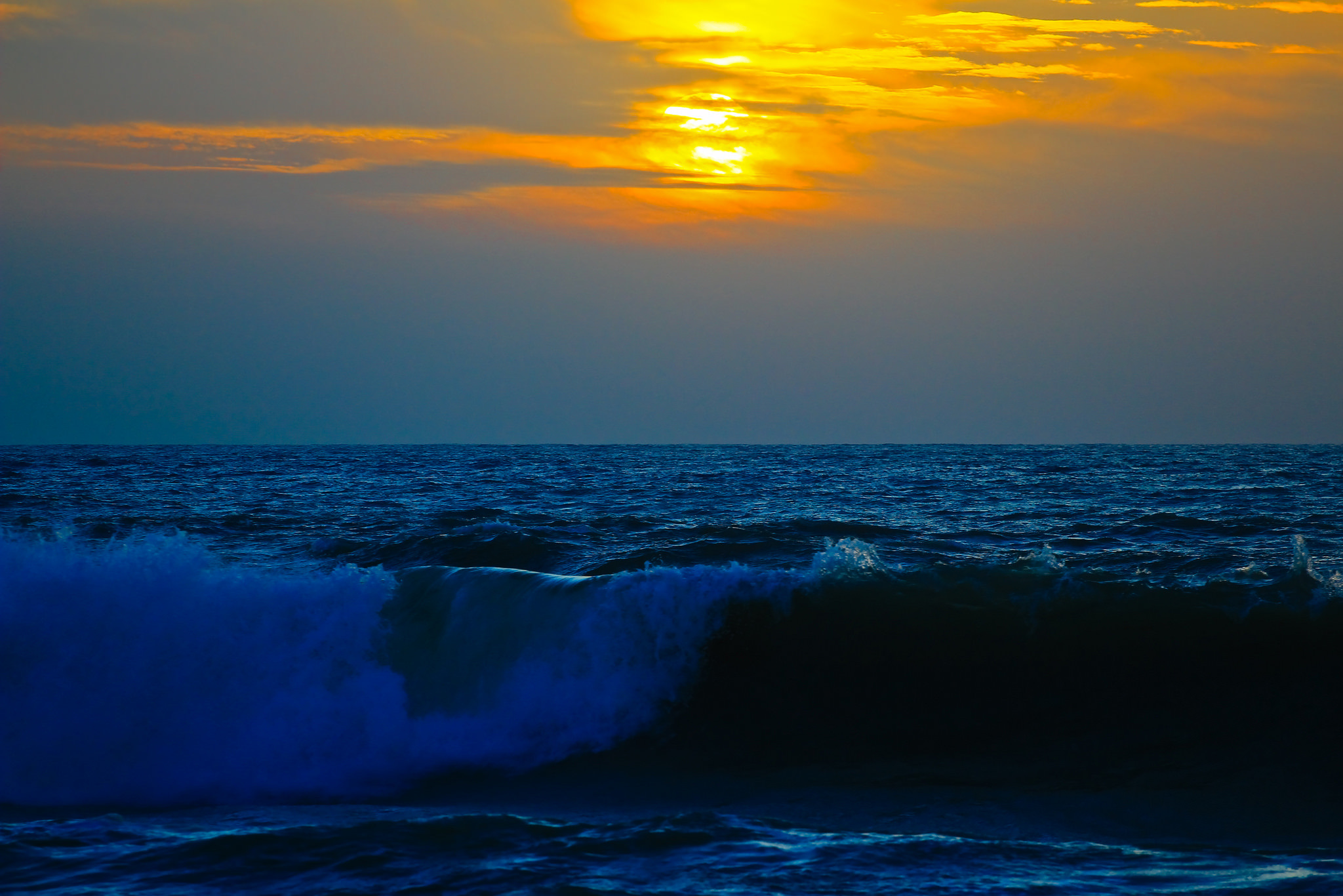 Laden Sie das Surfen, Sunset, Sky, Waves, Natur, Sea-Bild kostenlos auf Ihren PC-Desktop herunter